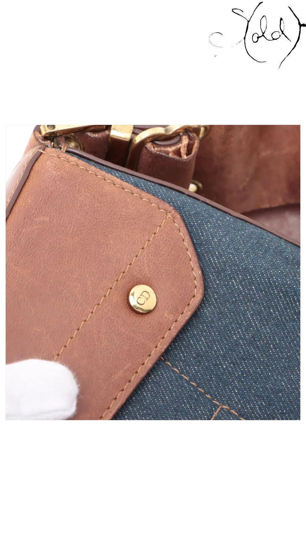 dior street chic denim brown, detail view 2