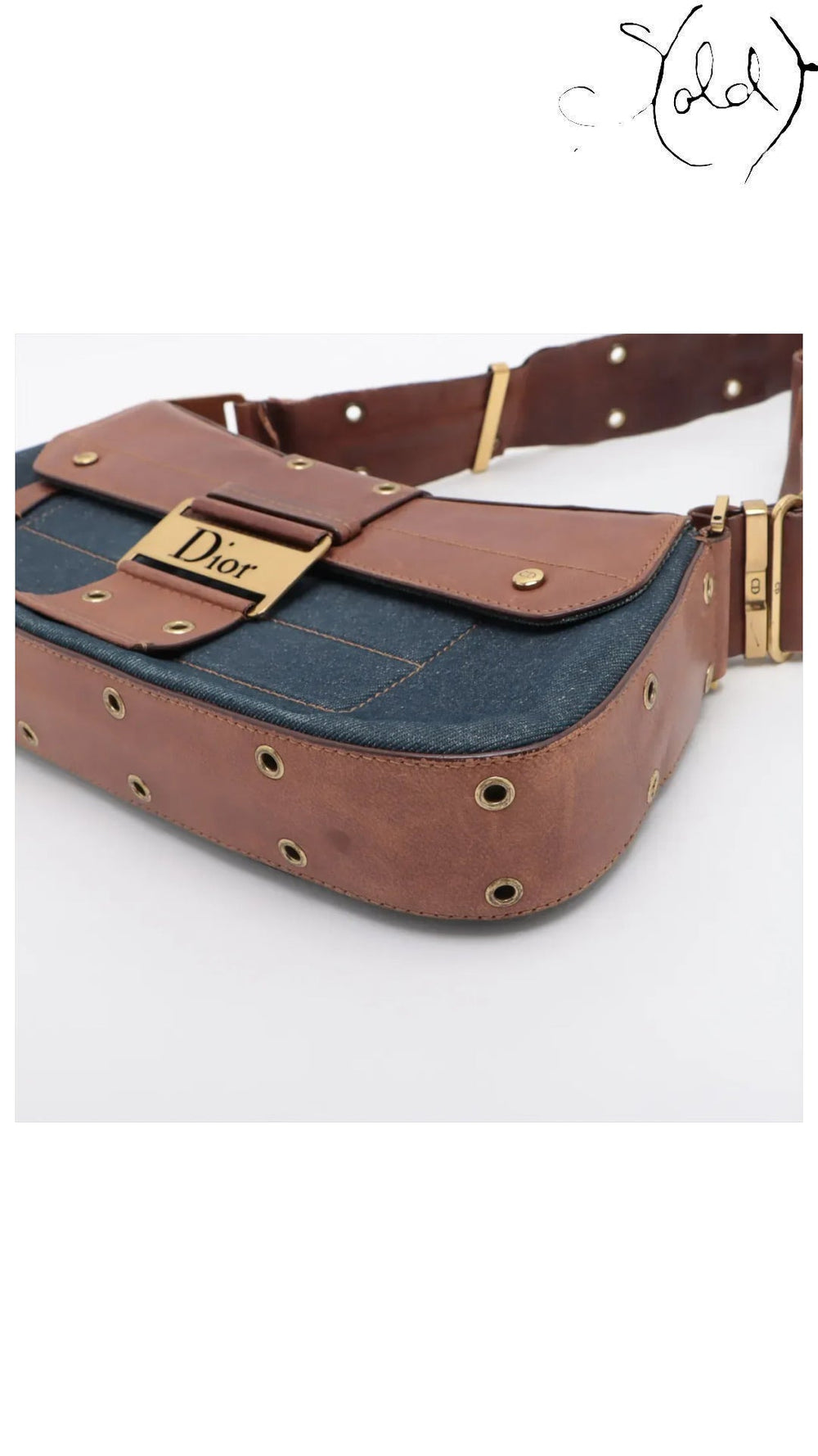 dior street chic denim brown, detail view 3
