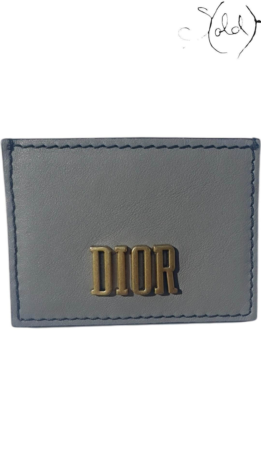 Dior Oblique Cardholder – Grained Calf, Back view | Sold Attire
