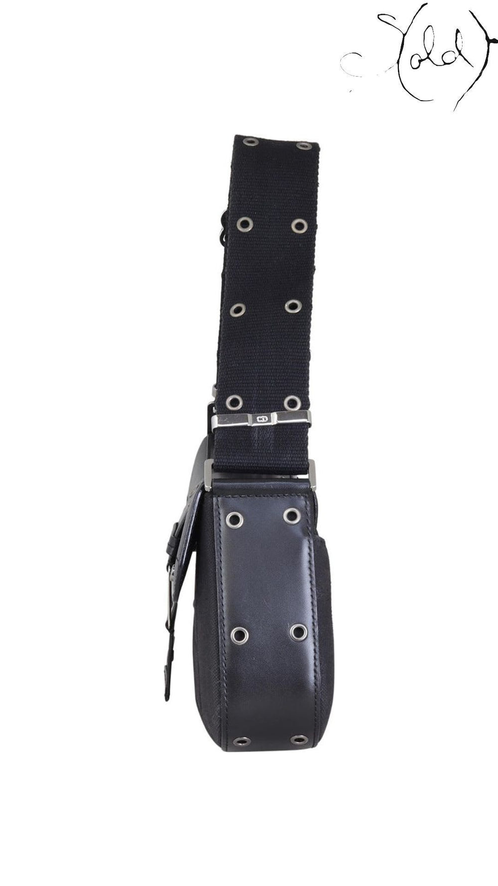 Dior Street Chic Columbus black canvas pouch bag 2002 - view 5