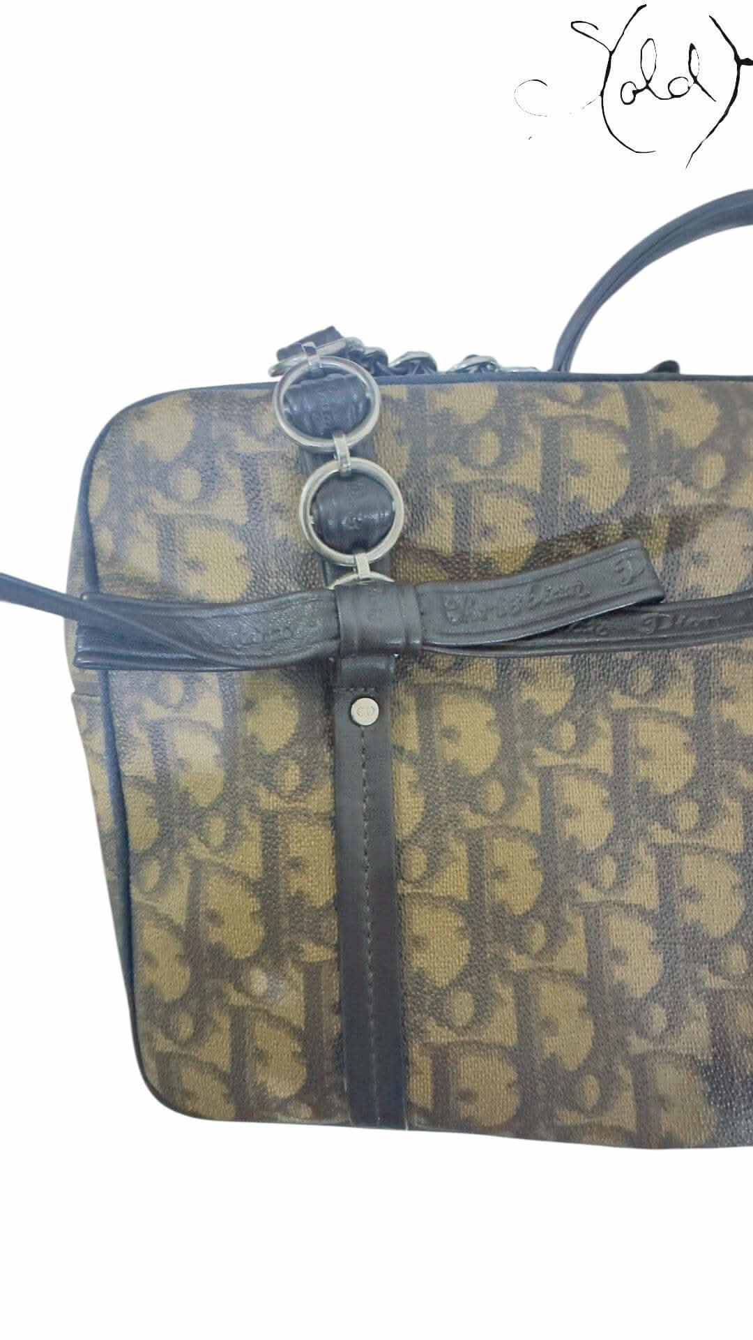 Dior Trotter ROMANTIQUE Bow Tote – Galliano Y2K | Sold Attire - Sold Attire