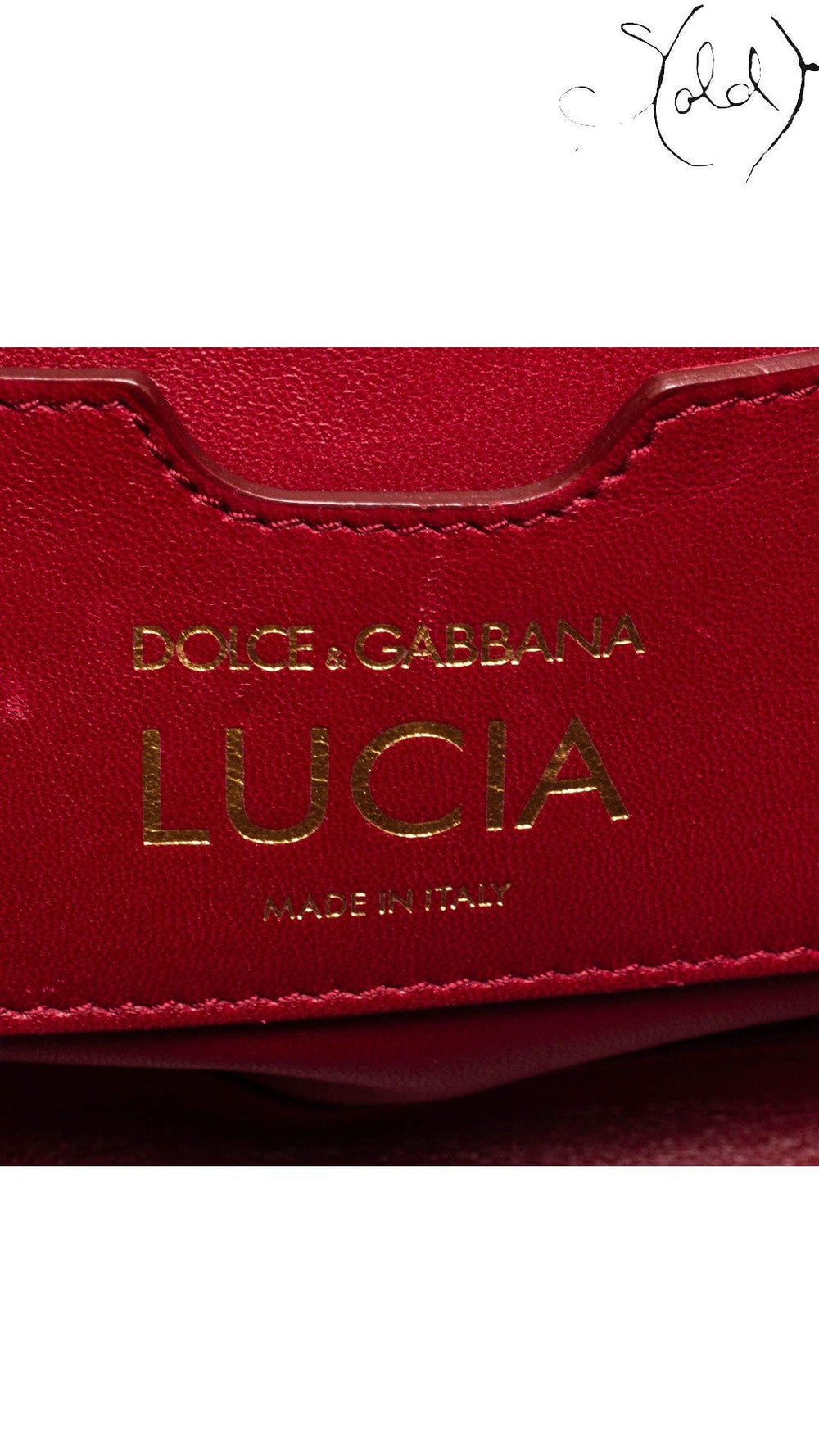 Dolce & Gabbana Black Lizard-Embossed Top Handle Bag Gold Hardware, Detail view | Sold Attire