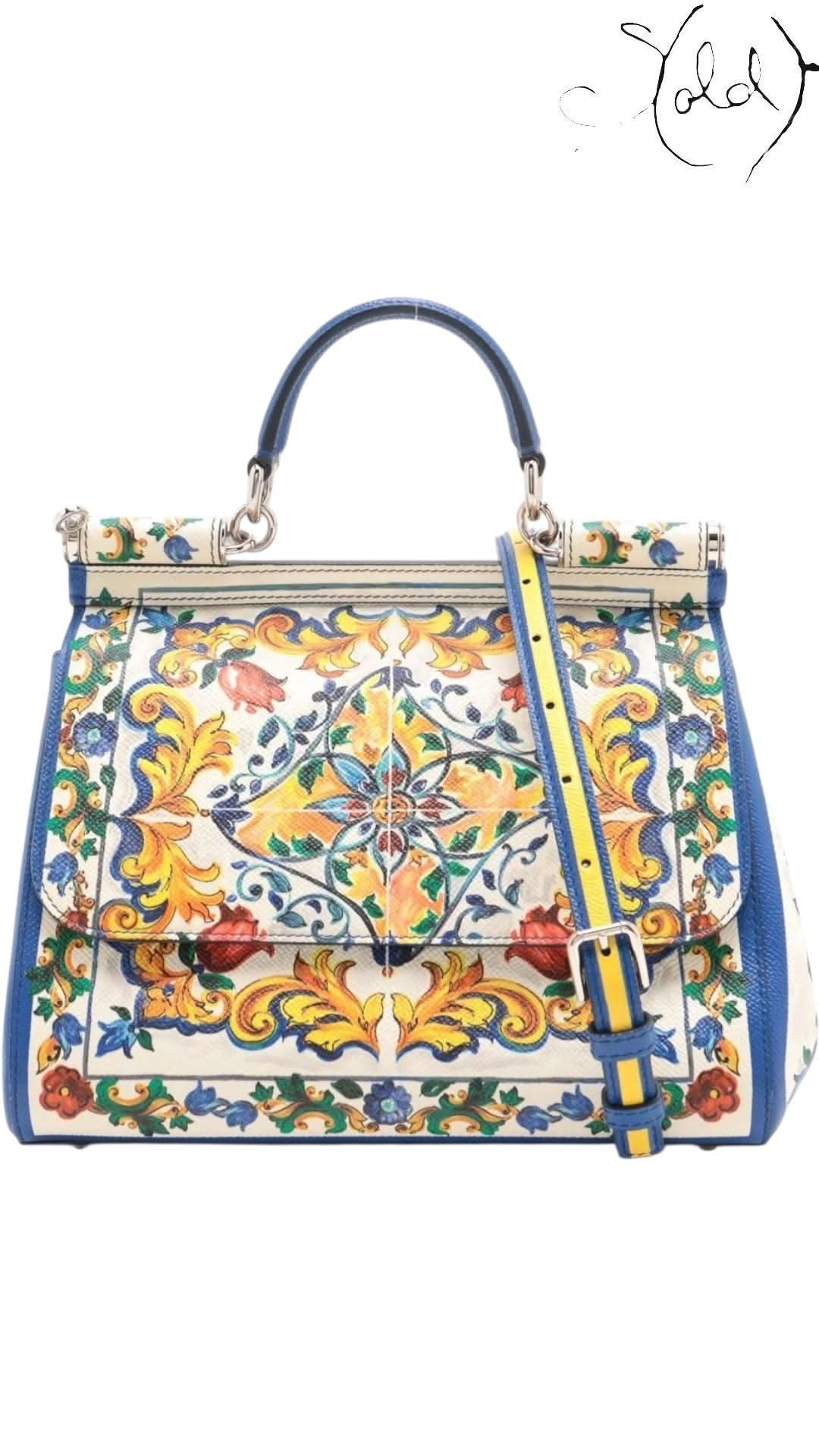 Dolce & Gabbana Shoulder Bag variant_title Dolce & Gabbana Sicily Medium Maiolica Print 2020s | Sold Attire