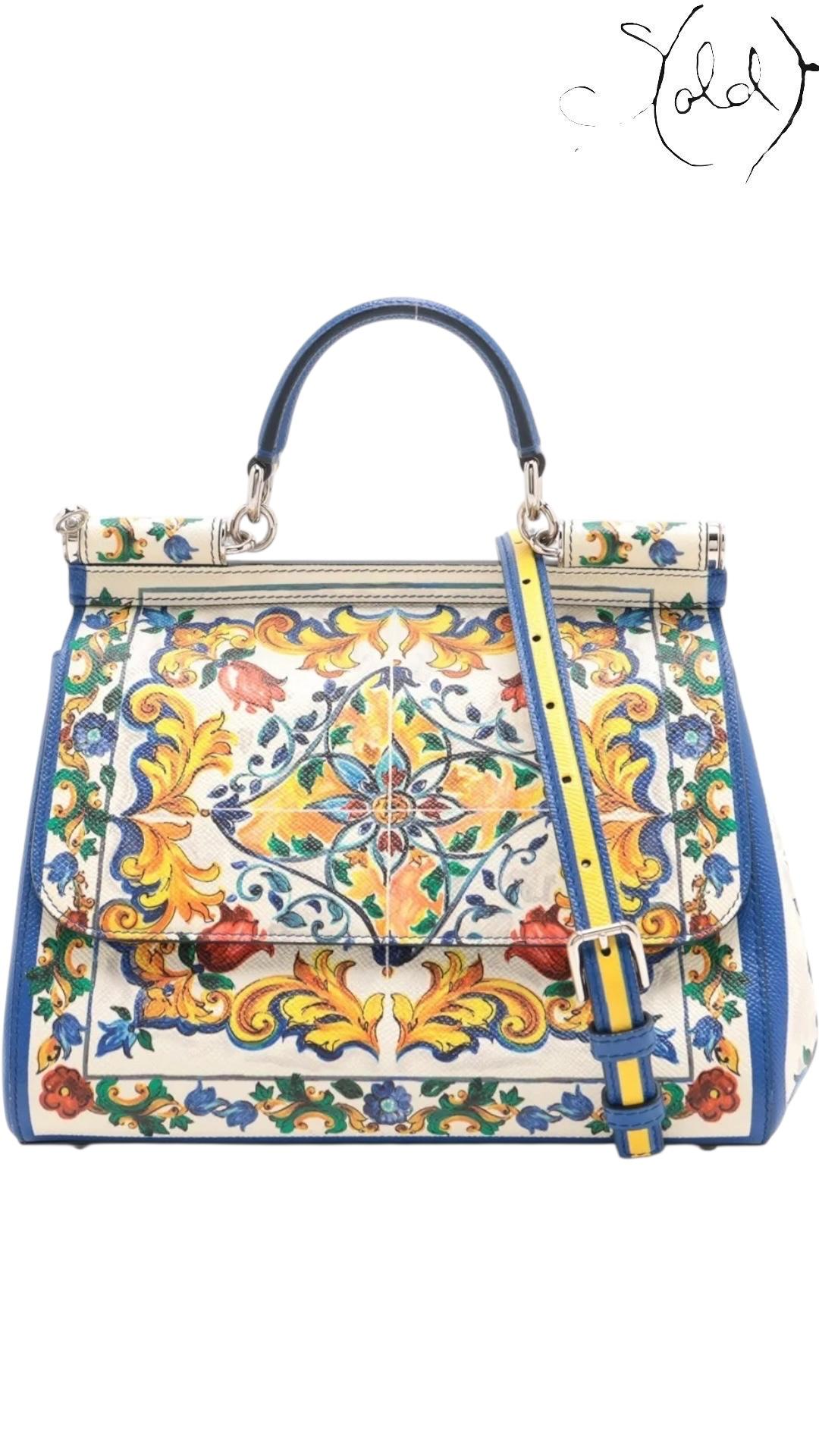 Dolce & Gabbana Sicily Medium Maiolica Print 2020s, Authenticated Pre-Owned | Sold Attire