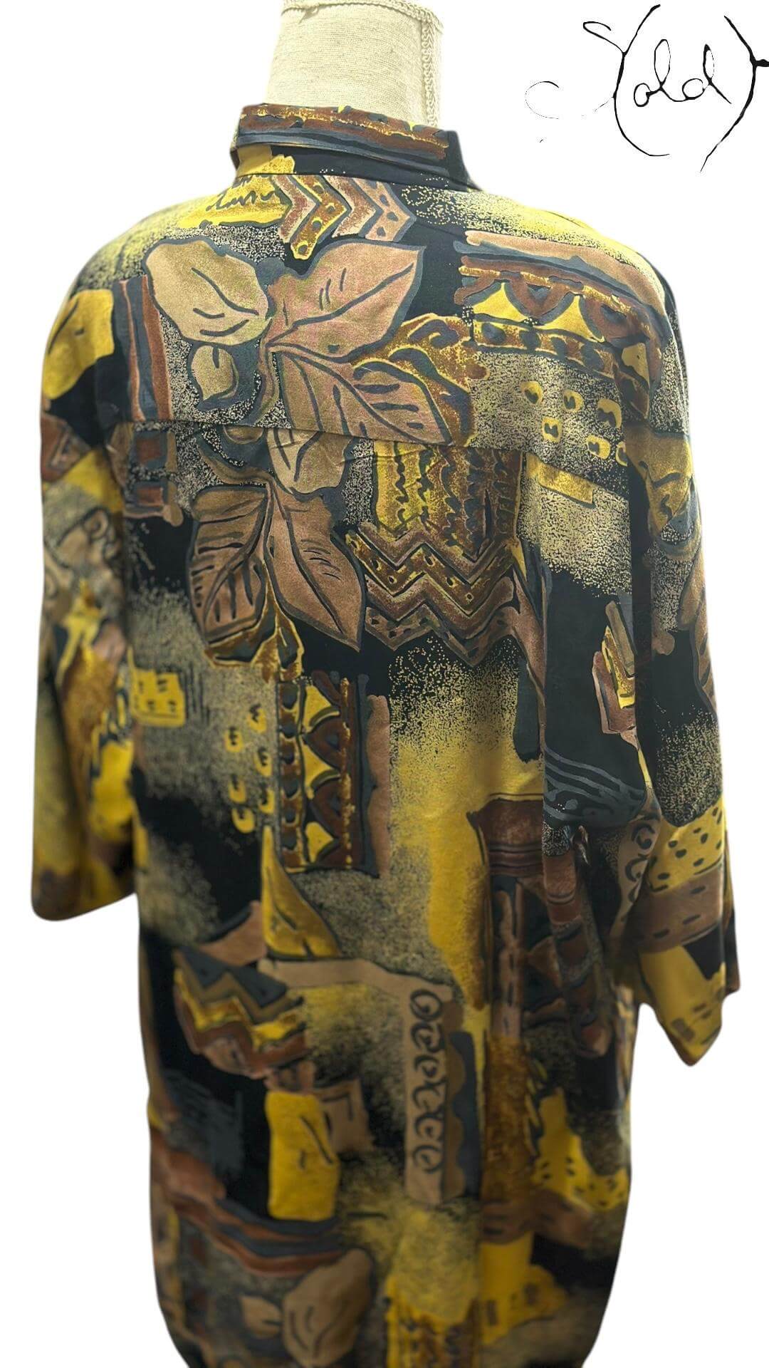 Earth Abstract Batik Shirt – Gallery Fit, Back view | Sold Attire
