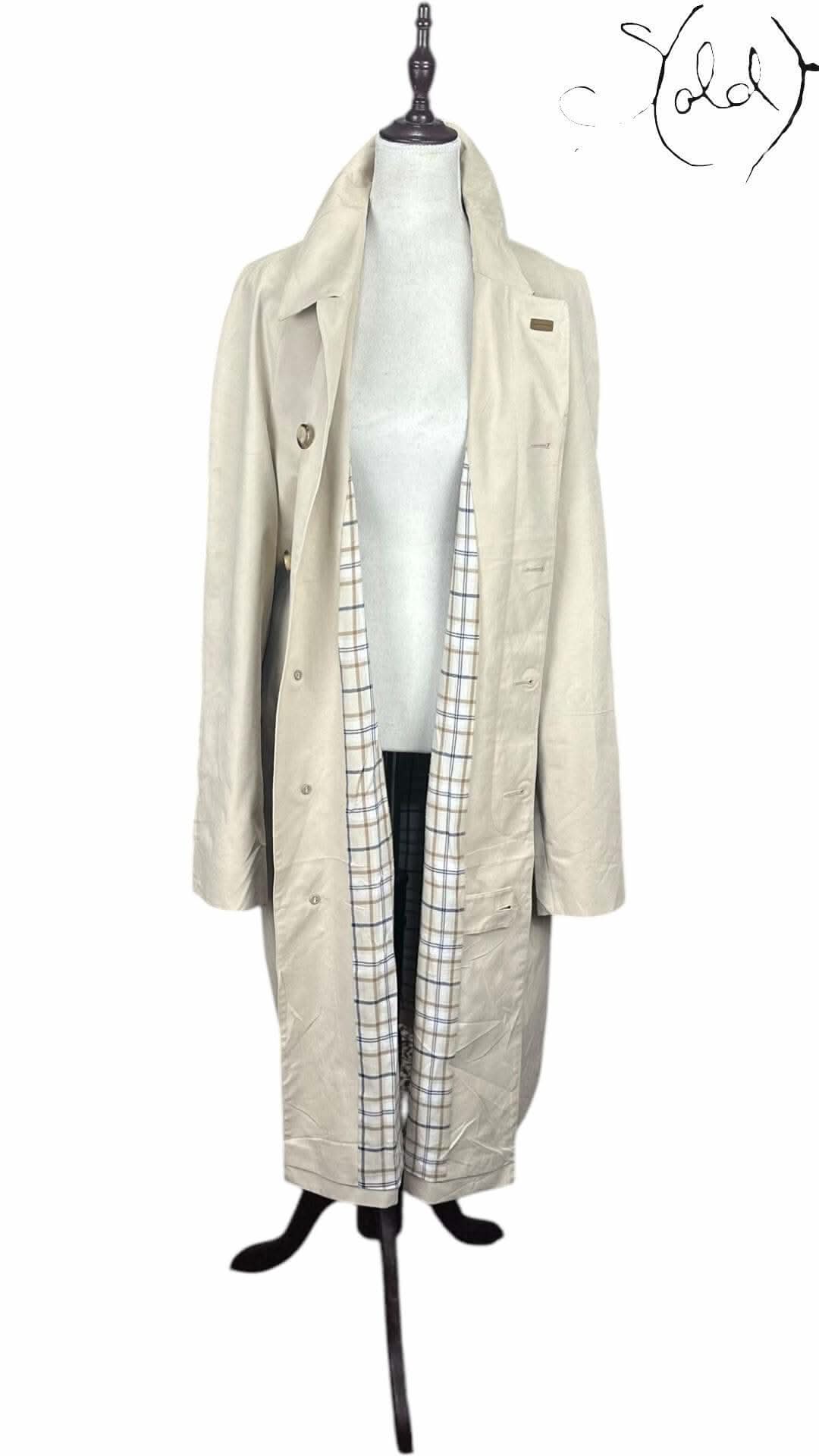 Emidio Tucci Cream Trench Coat – Refined European Tailoring | Sold Attire