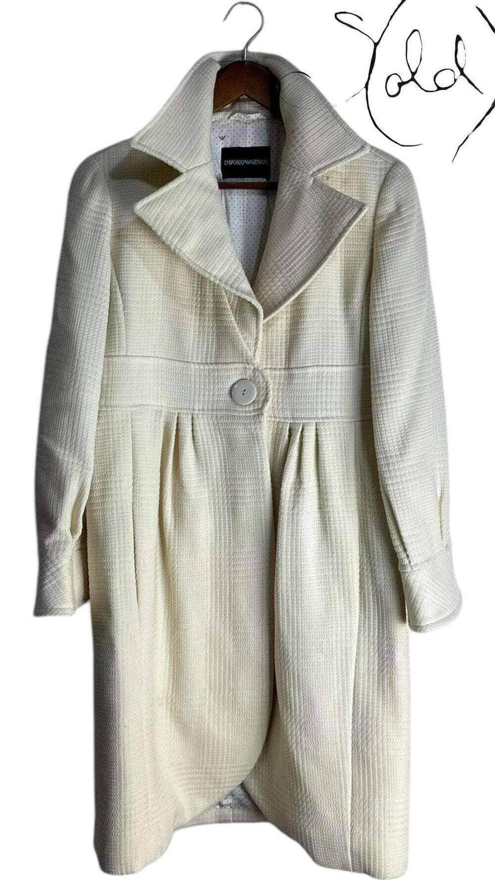 Emporio Armani Wool Coat – A Statement in Elegance, Back view | Sold Attire