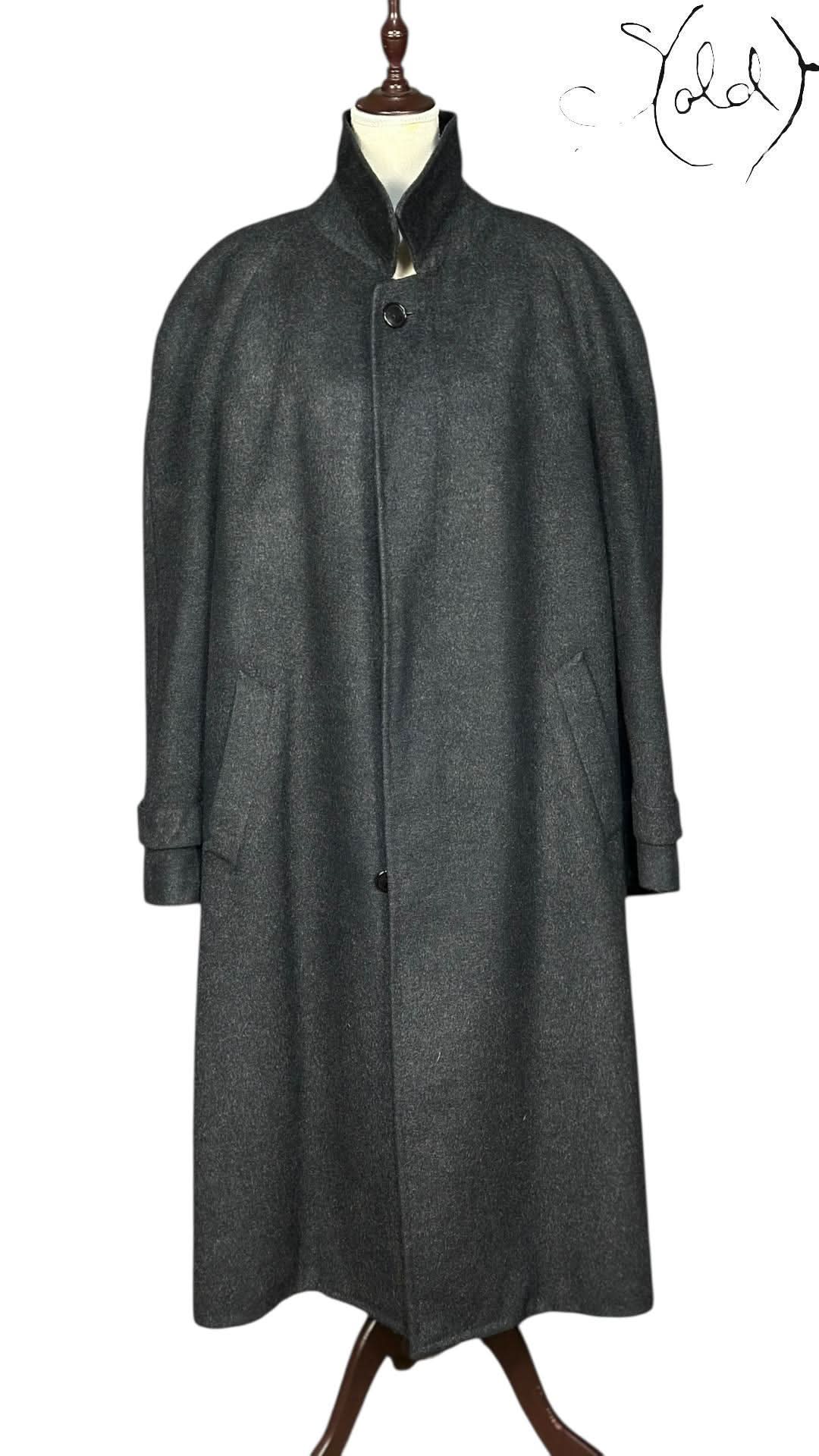 Zegna Coat variant_title Ermenegildo Zegna Camel Hair & Wool Overcoat Grey | Sold Attire