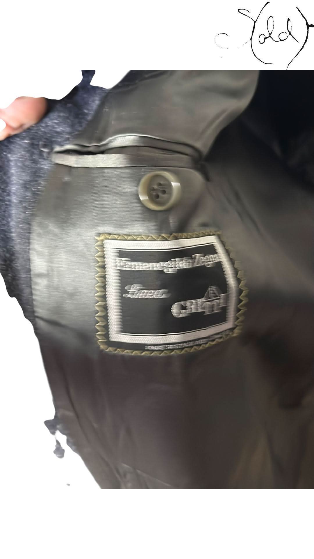 Zegna Coat variant_title Ermenegildo Zegna Camel Hair & Wool Overcoat Grey | Sold Attire