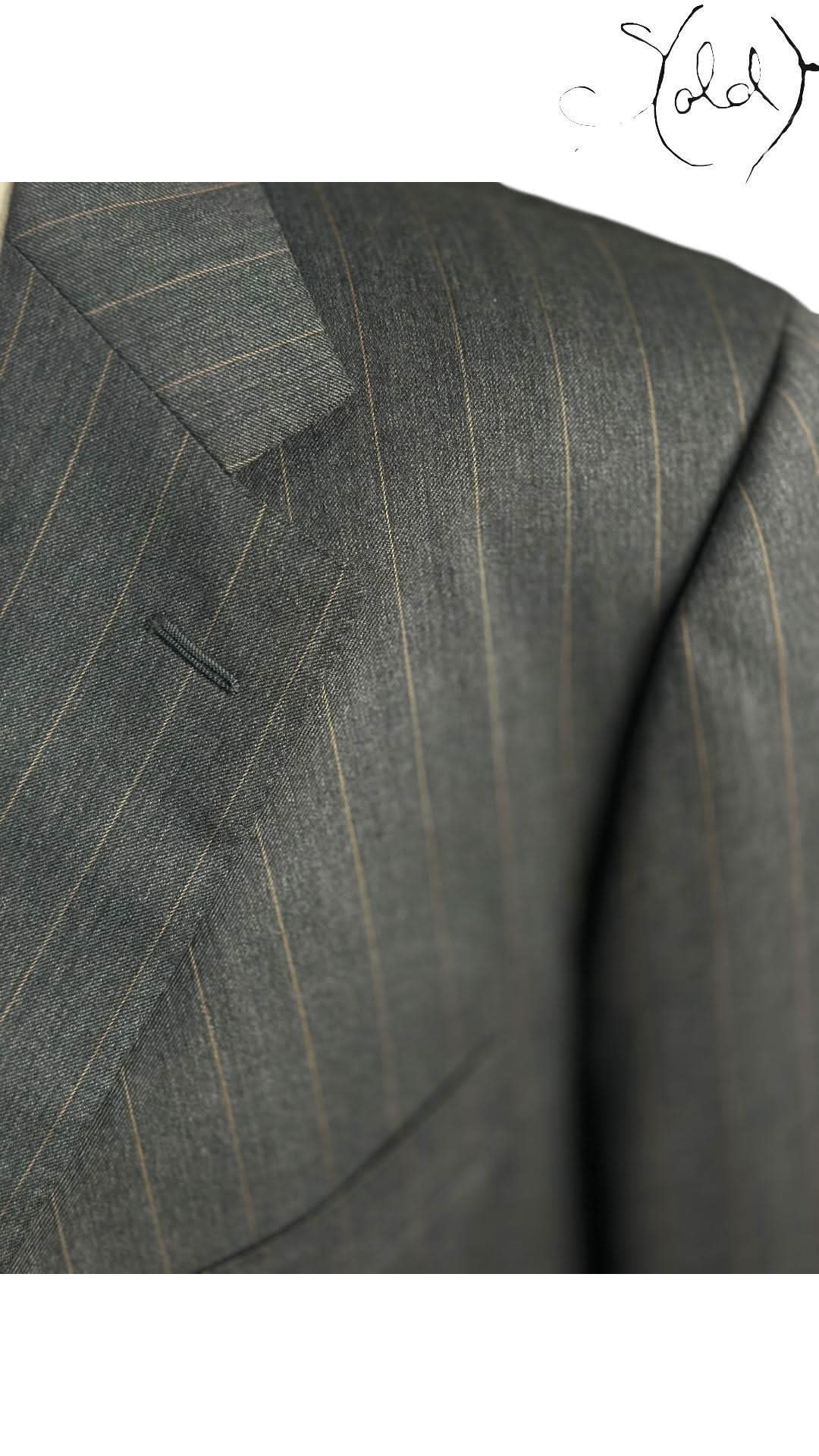 Ermenegildo Zegna Pinstripe Wool Blazer | Sold Attire - Sold Attire