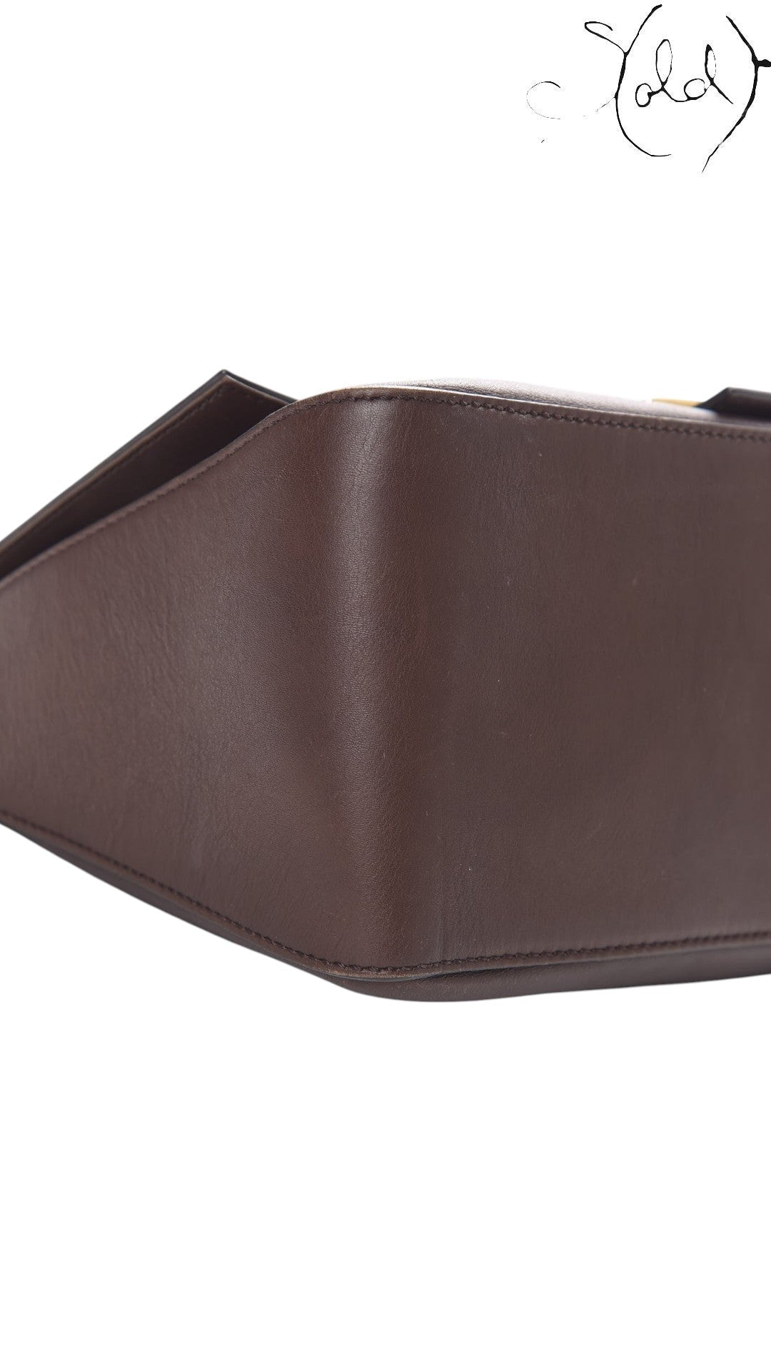 Fendi Big Forever Mama Baguette Brown Calfskin top view