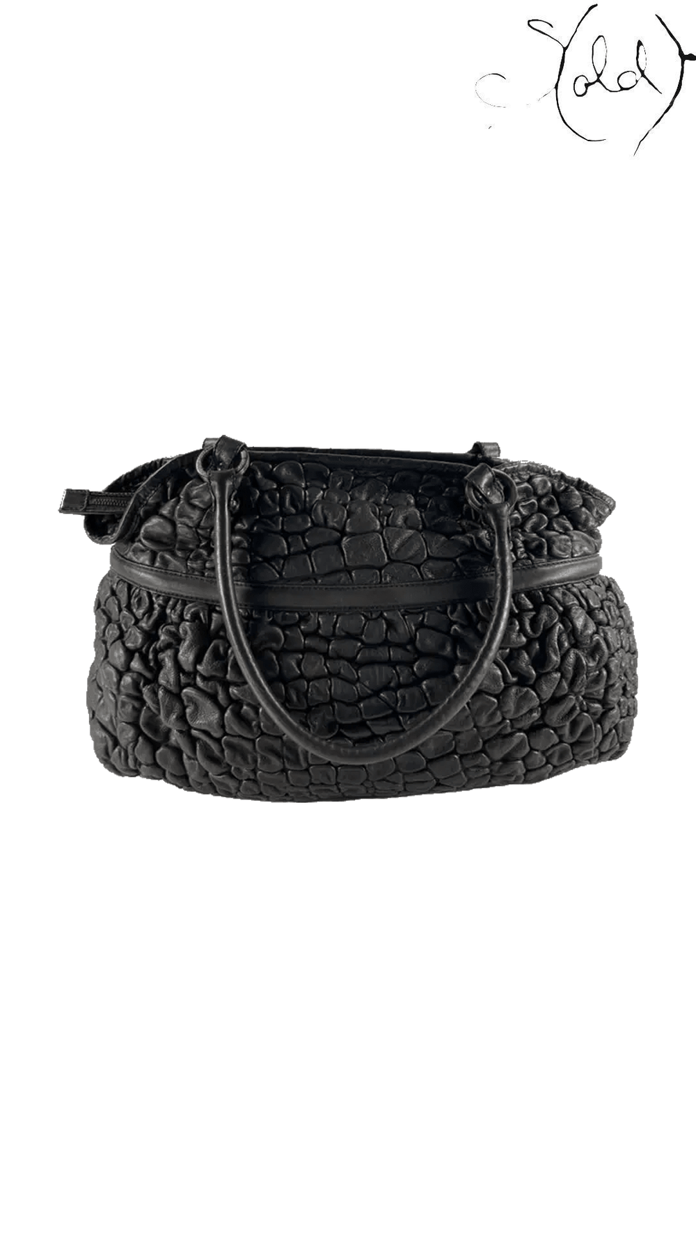 Fendi Chef Puckered Bubble dark brown leather tote - view 3