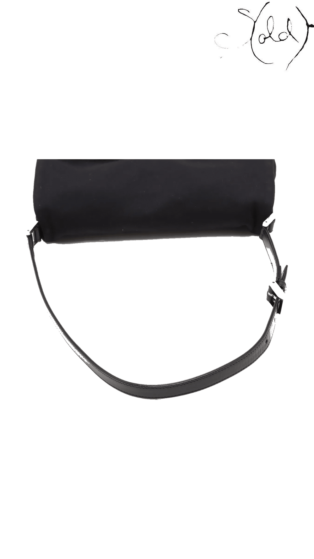 Fendi Small Mamma Baguette black jersey shoulder bag - view 5