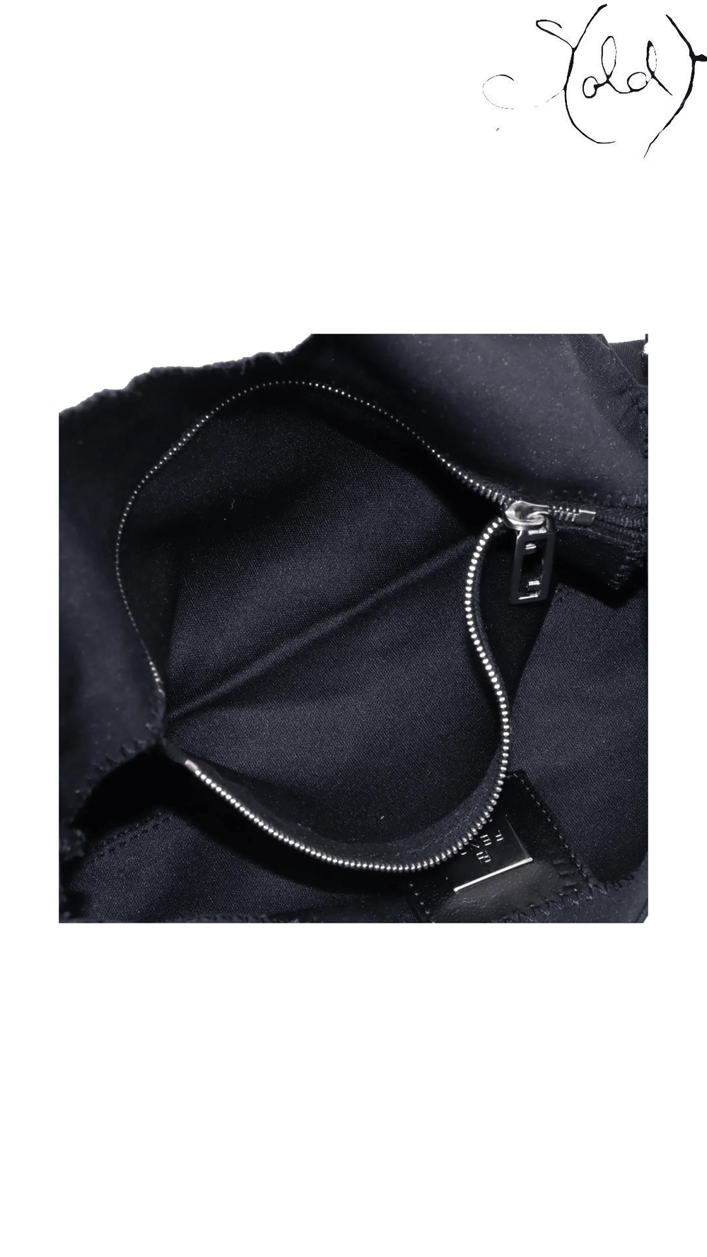 Fendi Small Mamma Baguette black jersey shoulder bag - view 8