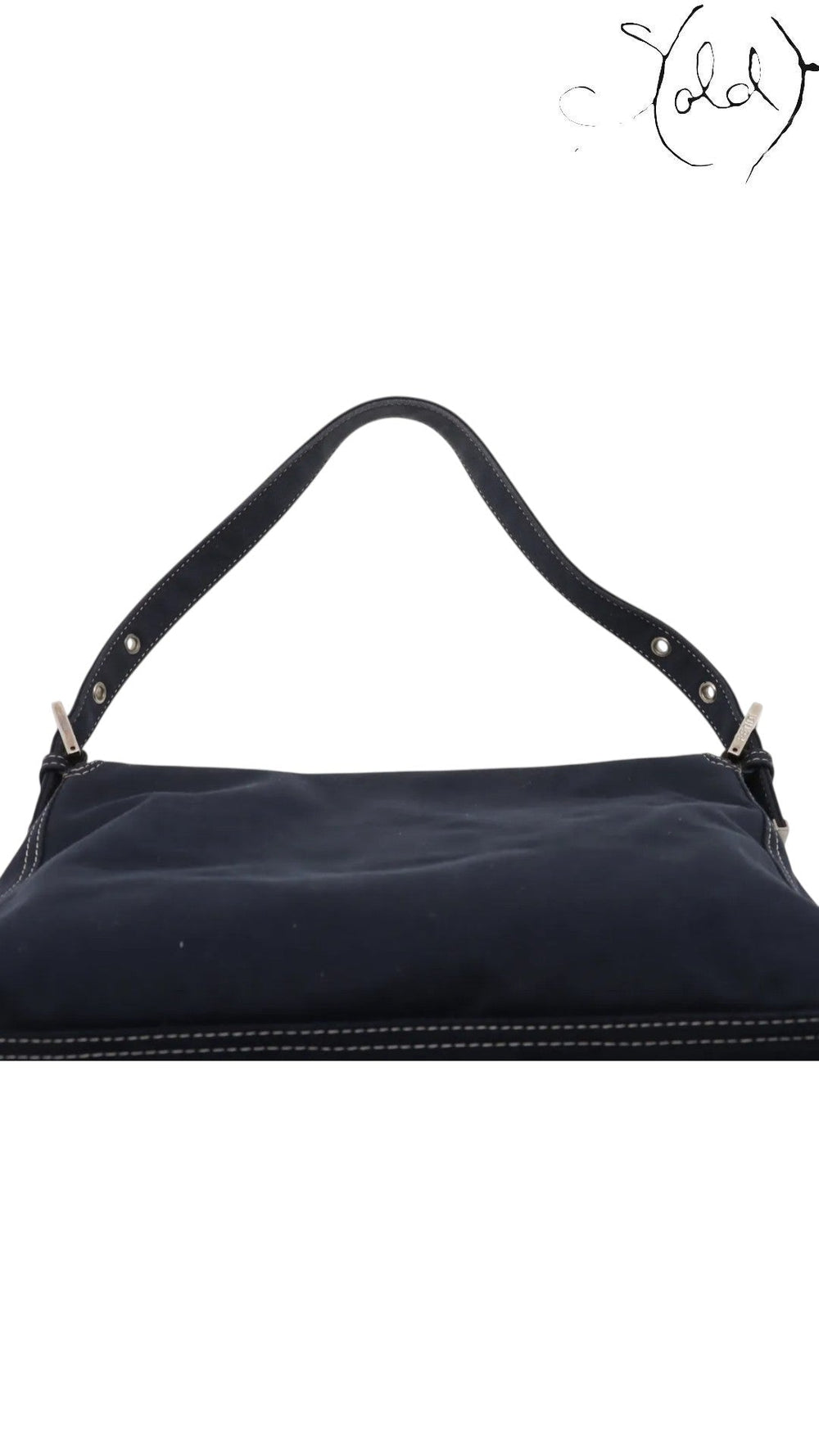 Fendi Mama Denim Shoulder Bag Blue Limited Edition, Base view | Sold Attire