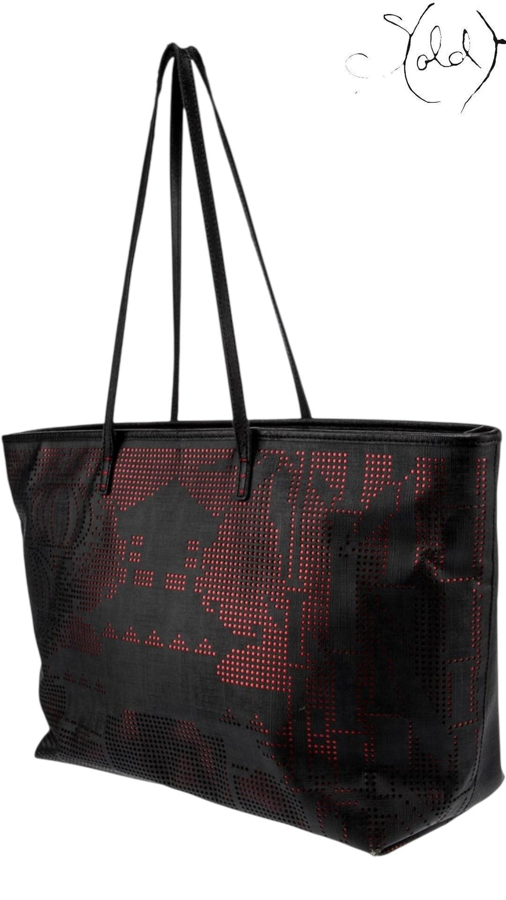 Fendi Zucca Beijing Limited Edition Roll Tote 2000s, Interior view | Sold Attire