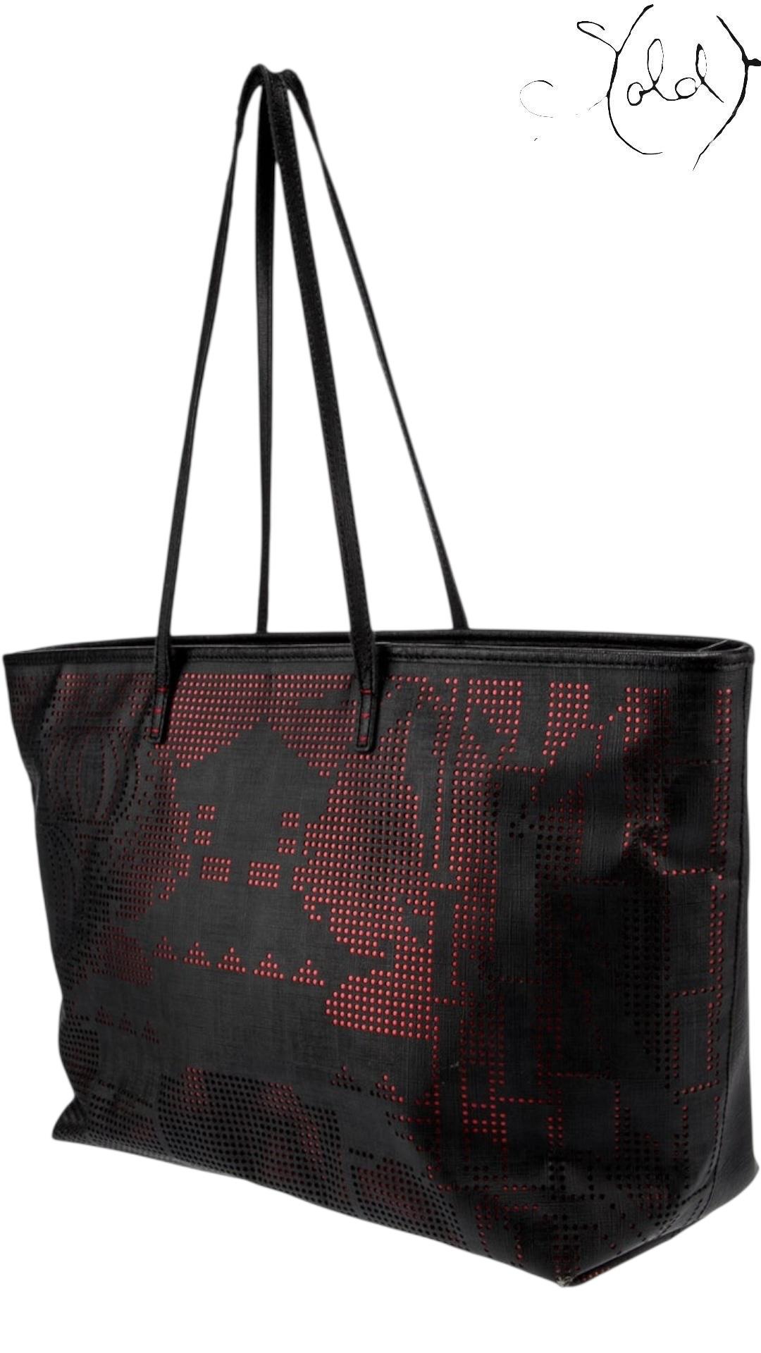 Fendi Zucca Beijing Limited Edition Roll Tote 2000s, Interior view | Sold Attire