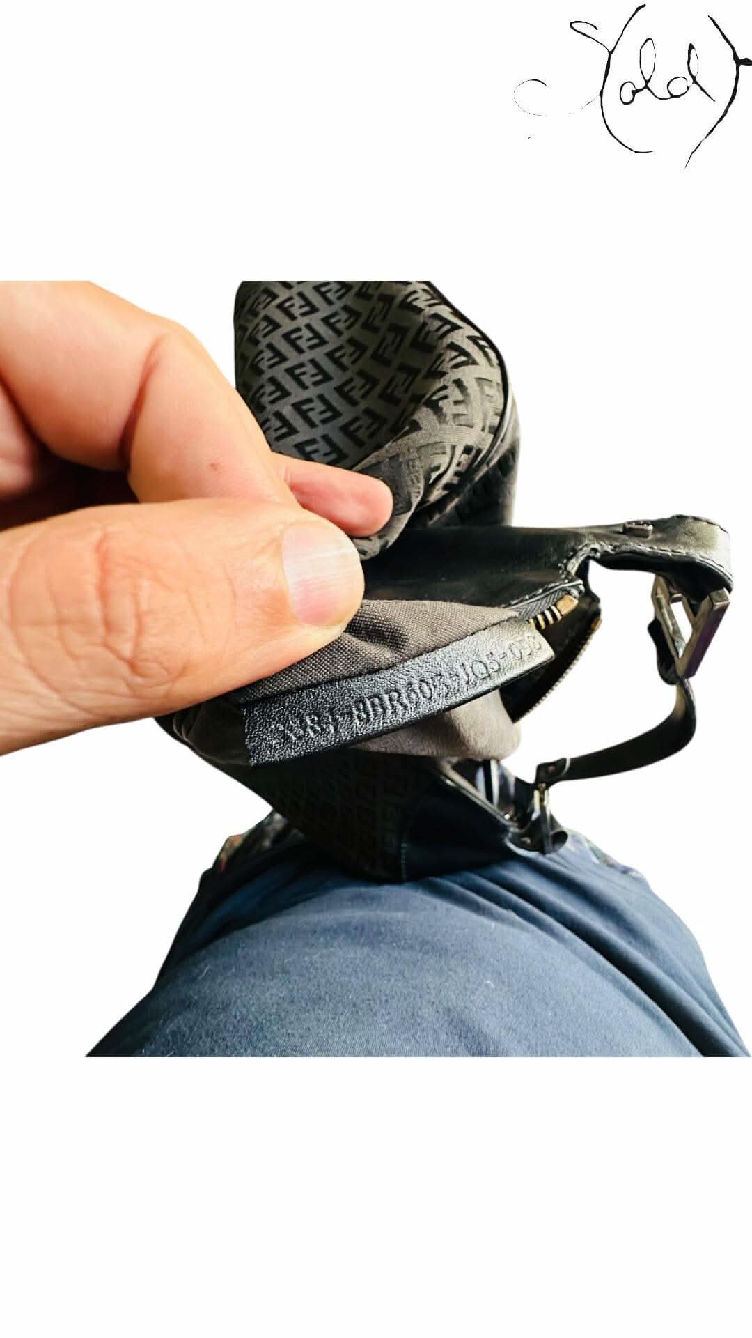 FENDI Zucchino Monogram Hobo – Black Canvas & Leather | Sold Attire - Sold Attire