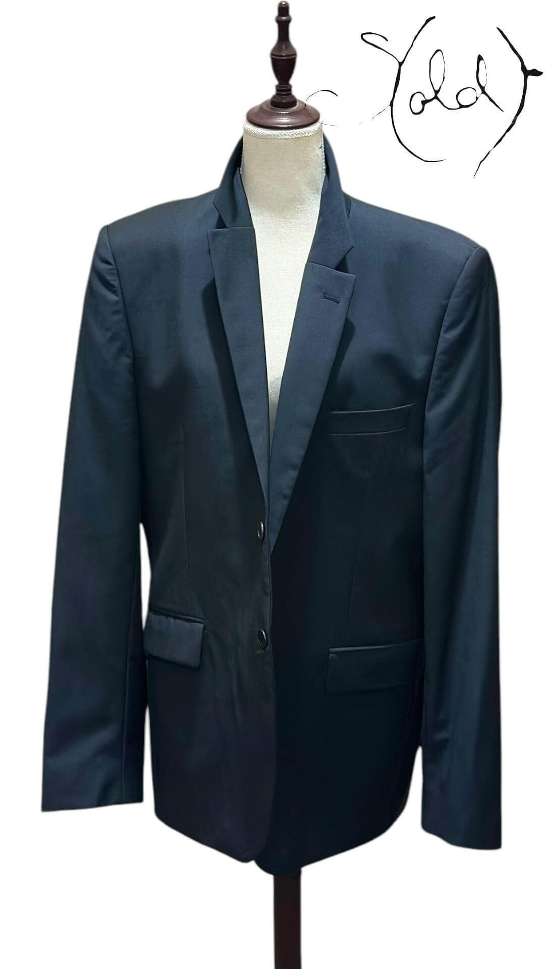 Givenchy Paris Wool Blazer – Understated Luxury, Back view | Sold Attire