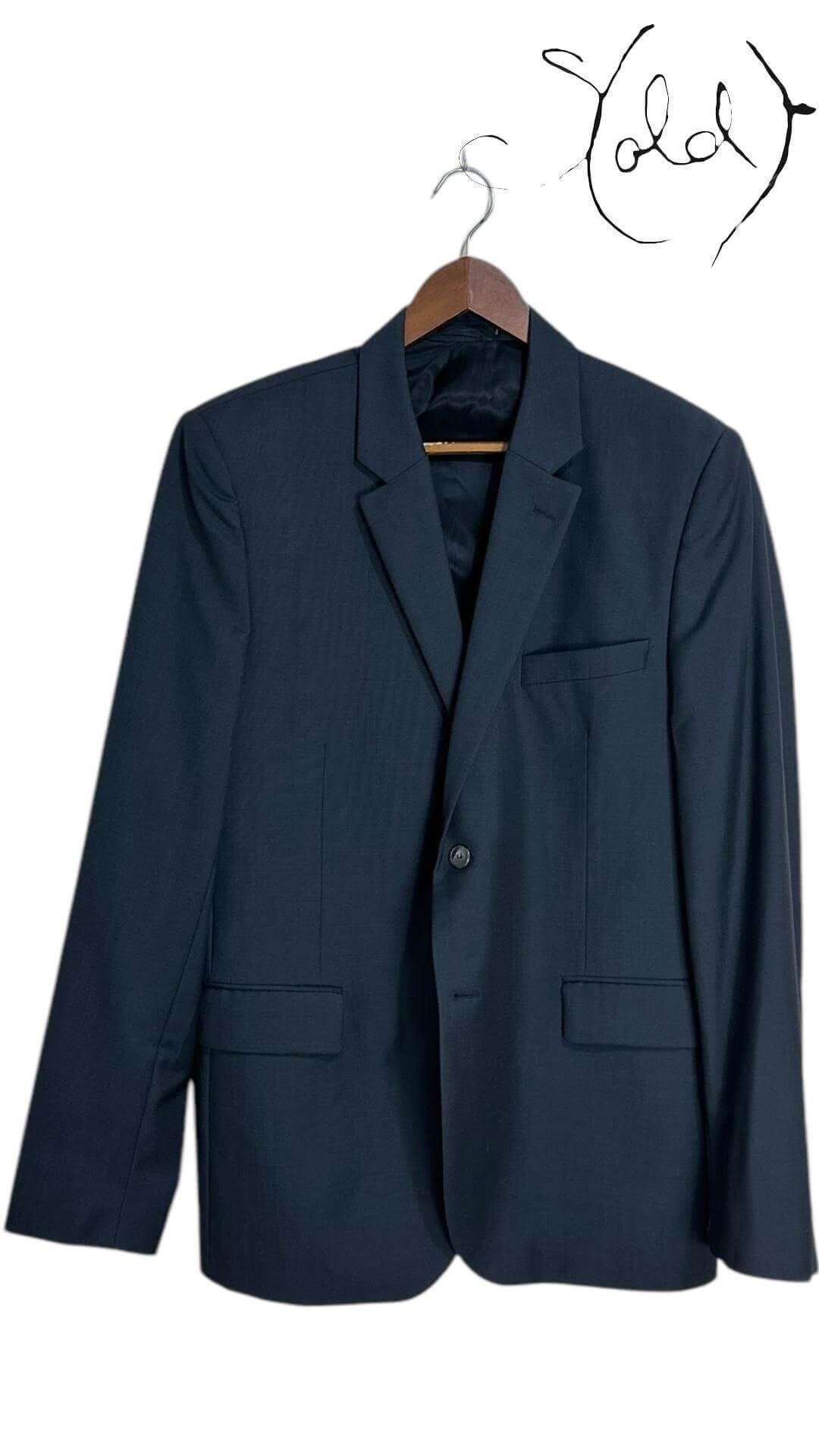 Givenchy Paris Wool Blazer – Understated Luxury, Close-up | Sold Attire