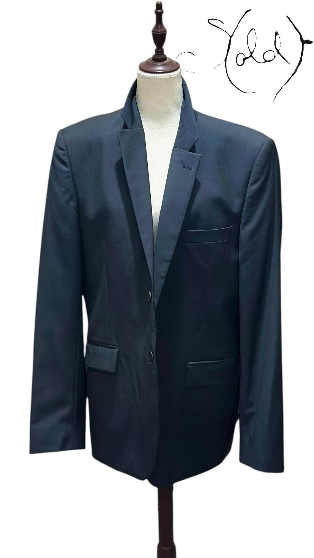 Givenchy Paris Wool Blazer – Understated Luxury, Side view | Sold Attire