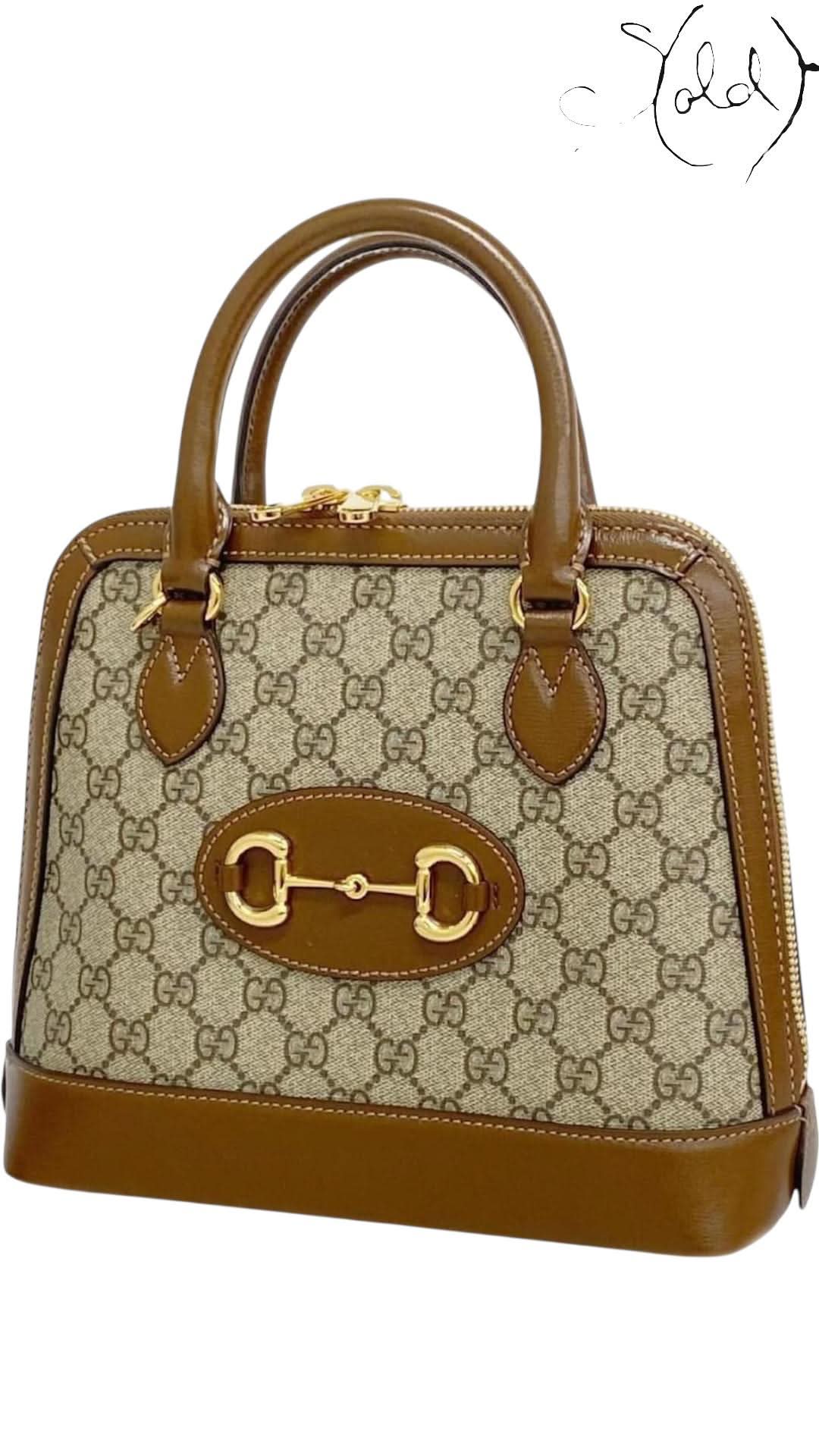 Gucci Brown Horsebit Handbag with Gold Hardware | Sold Attire - Sold Attire