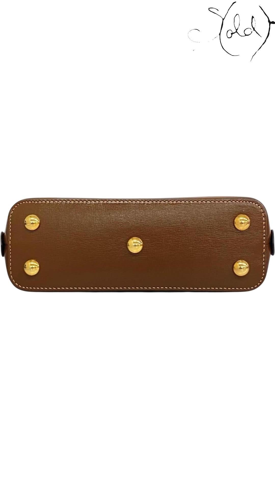 Gucci Brown Horsebit Handbag with Gold Hardware | Sold Attire - Sold Attire