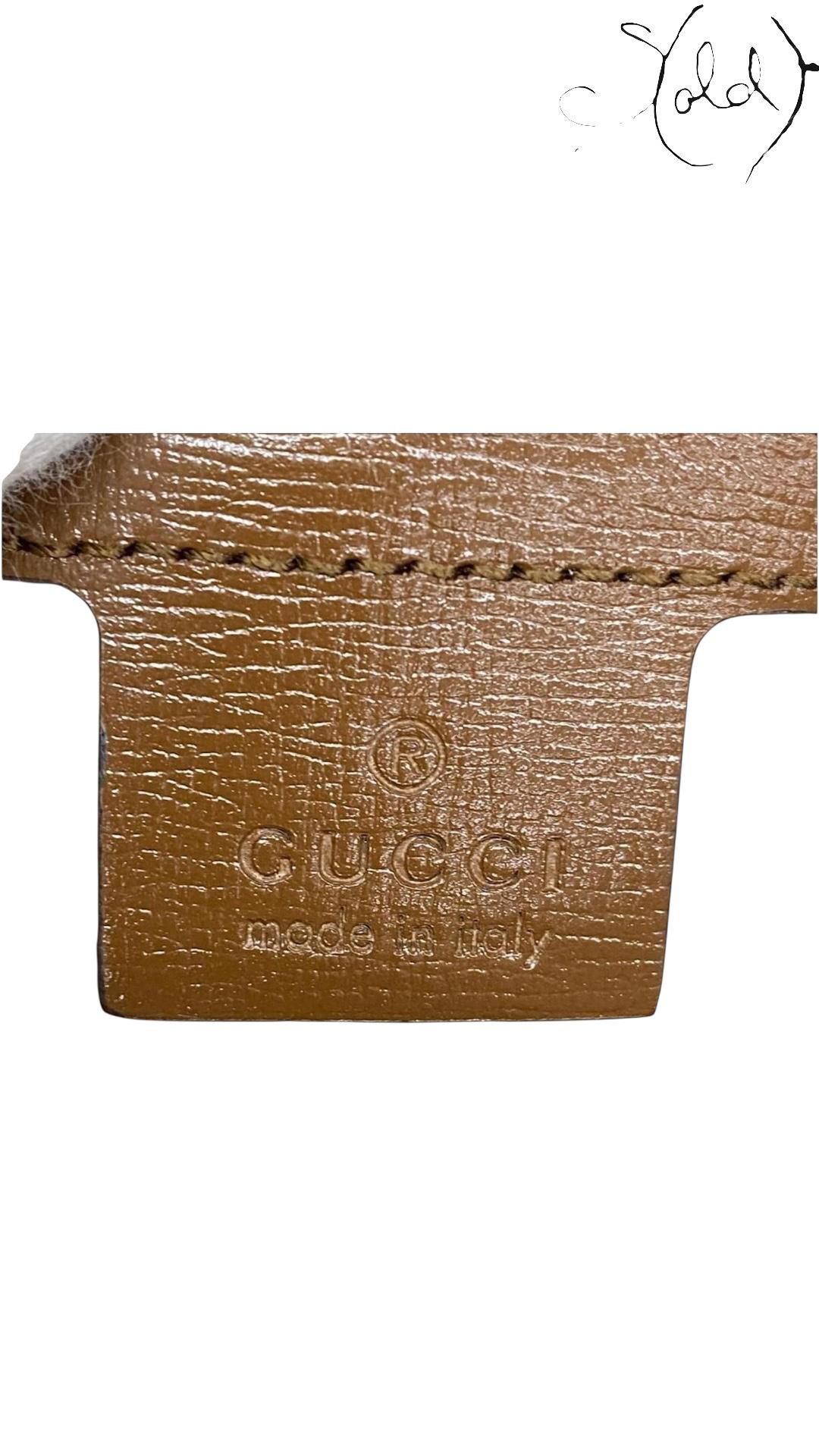 Gucci Brown Horsebit Handbag with Gold Hardware — Hardware detail | Sold Attire