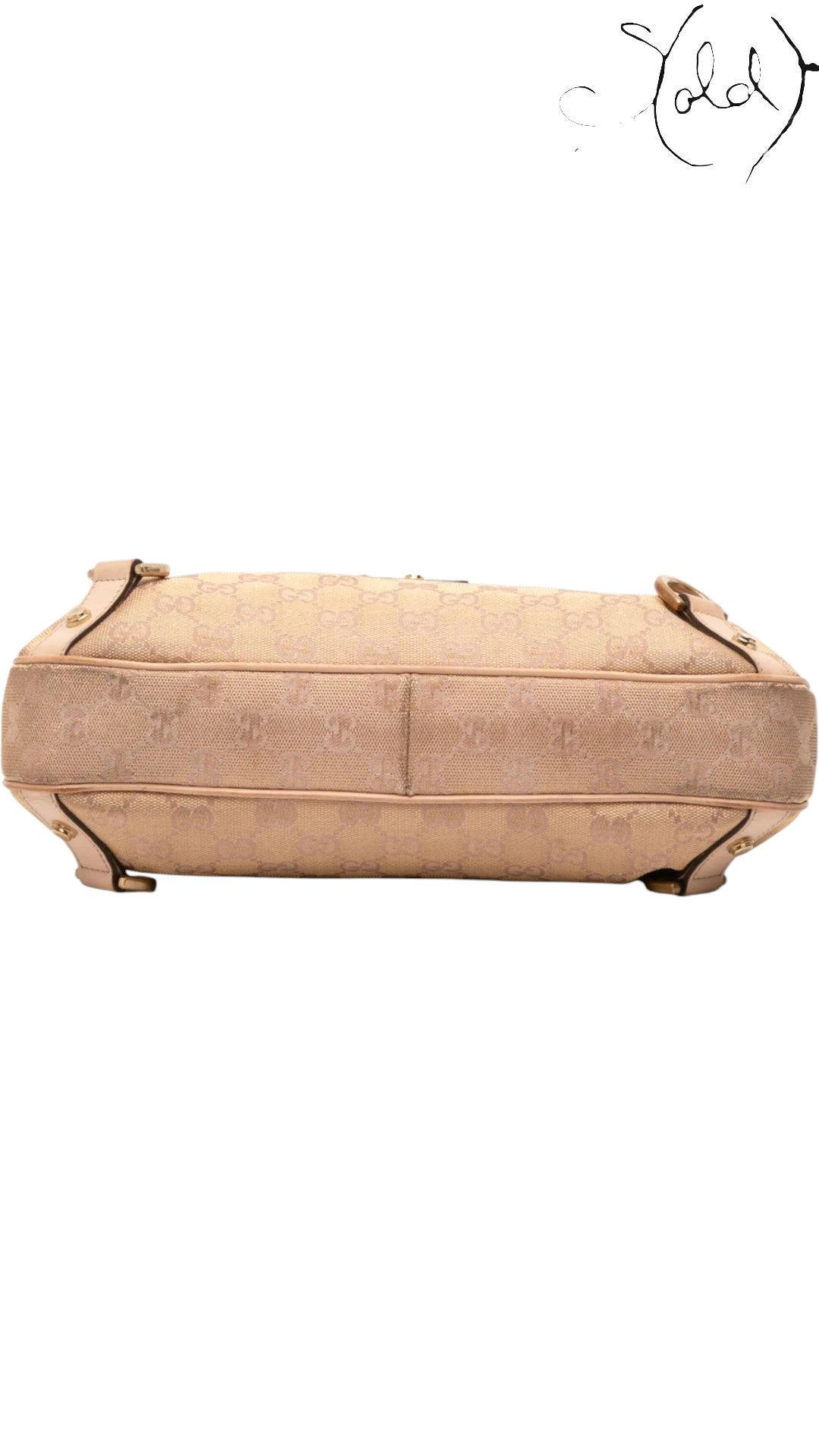 Gucci GG Canvas Abbey D Ring Shoulder Bag, Interior view | Sold Attire