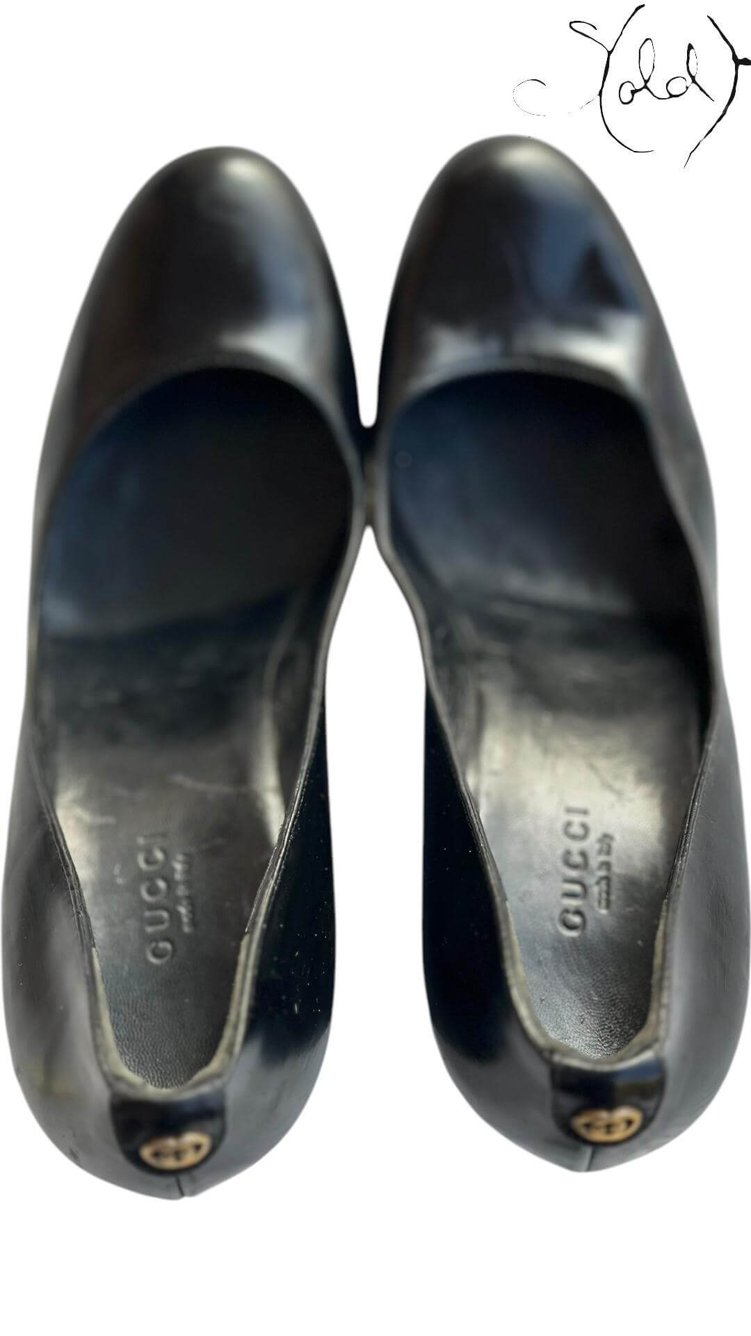 Gucci GG Heel Pumps – Patent Authority — Hardware detail | Sold Attire