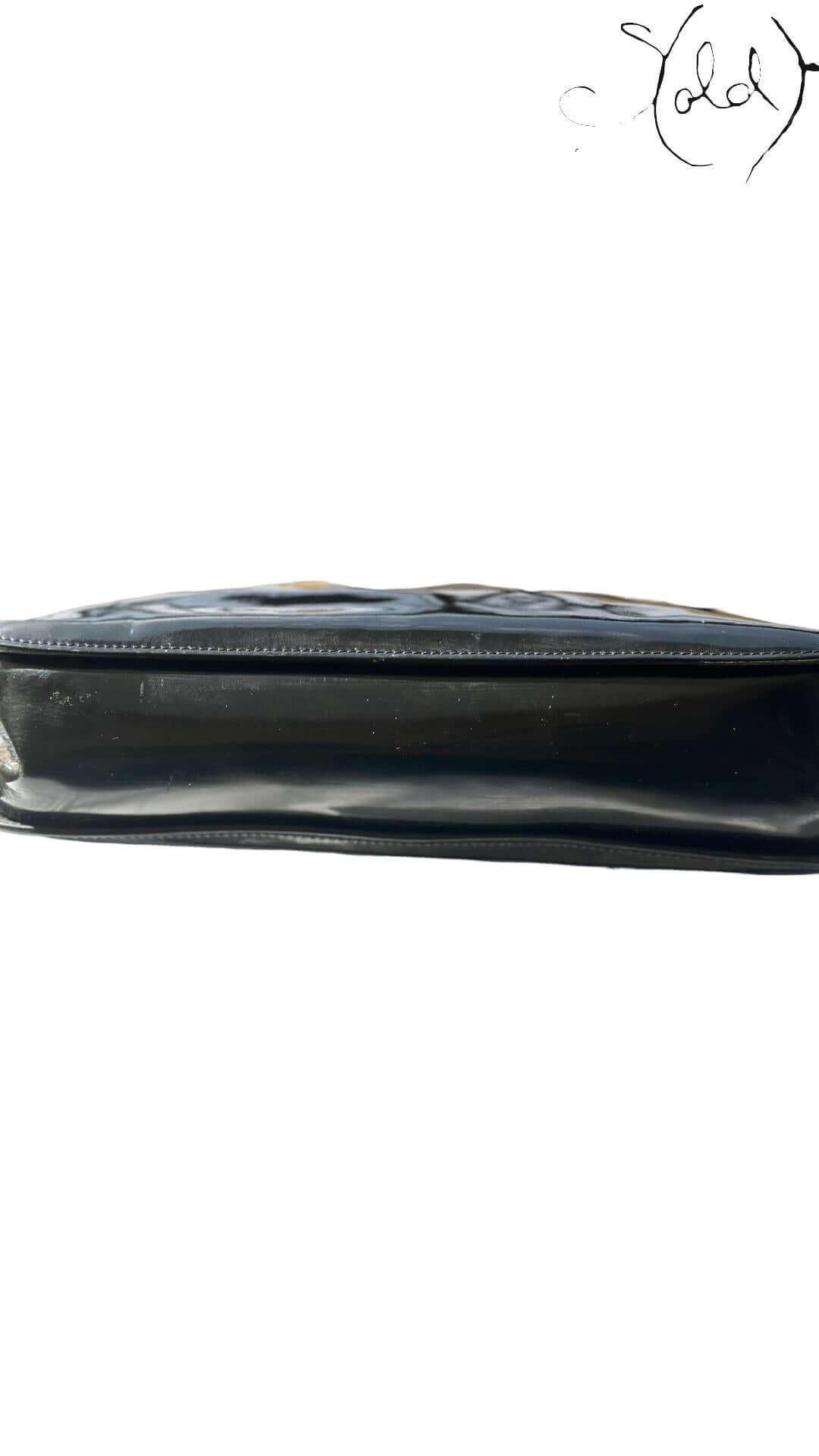 GUCCI Jackie Tom Ford Patent Black– Y2K Revival, Strap detail | Sold Attire