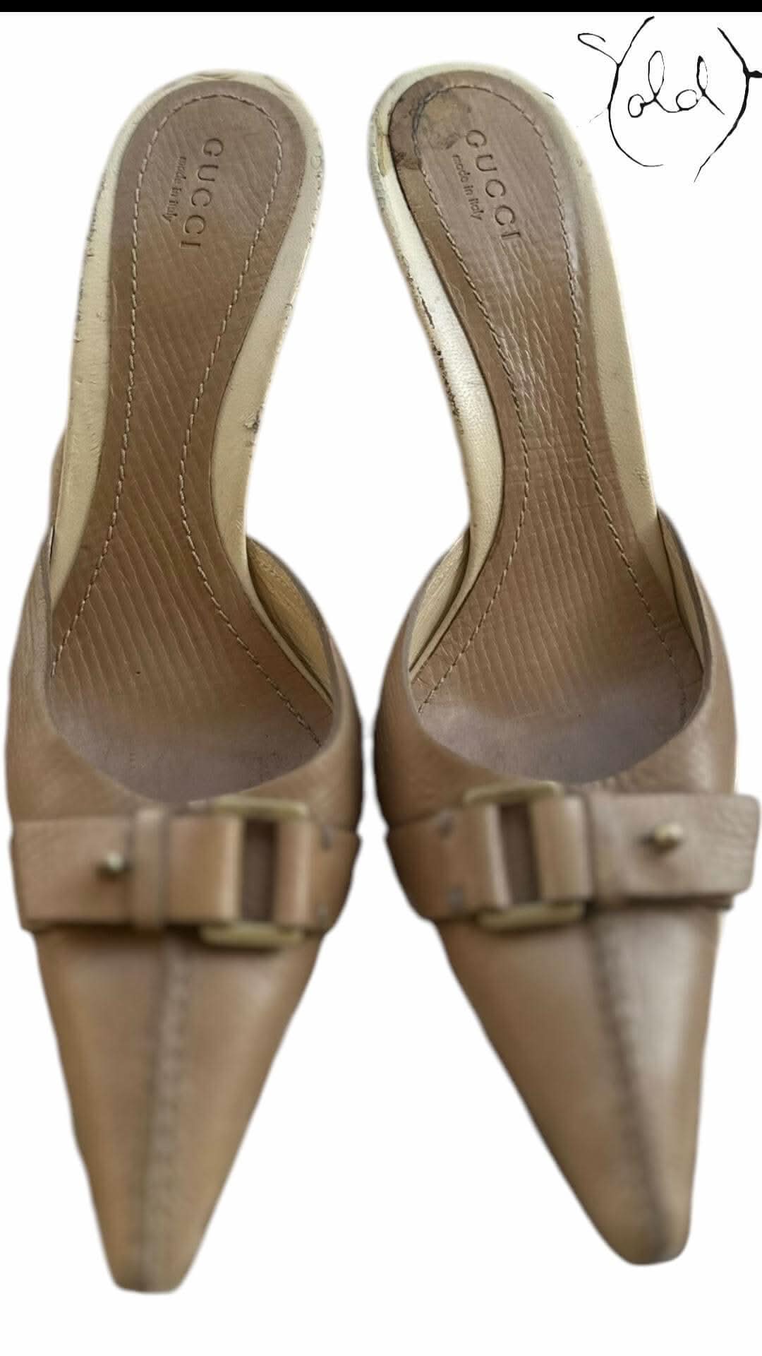 Gucci Leather Kitten Heels – Archive Elegance | Sold Attire