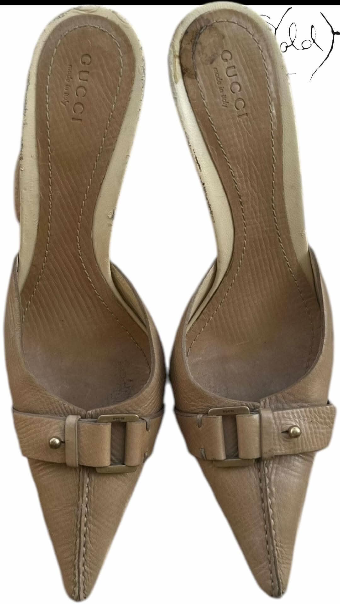 Gucci Leather Kitten Heels – Archive Elegance | Sold Attire