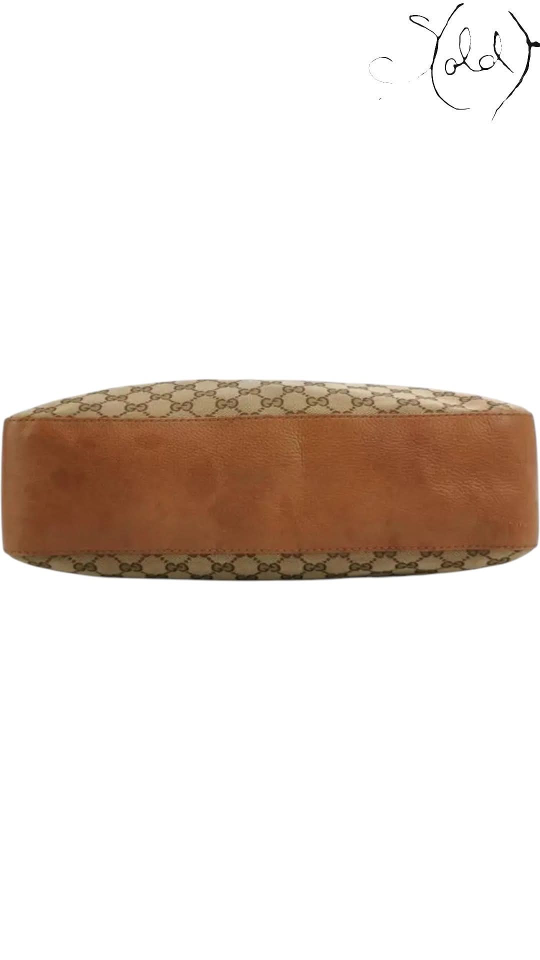 Gucci Marrakech GG Canvas & Leather Hobo Bag | Sold Attire - Sold Attire