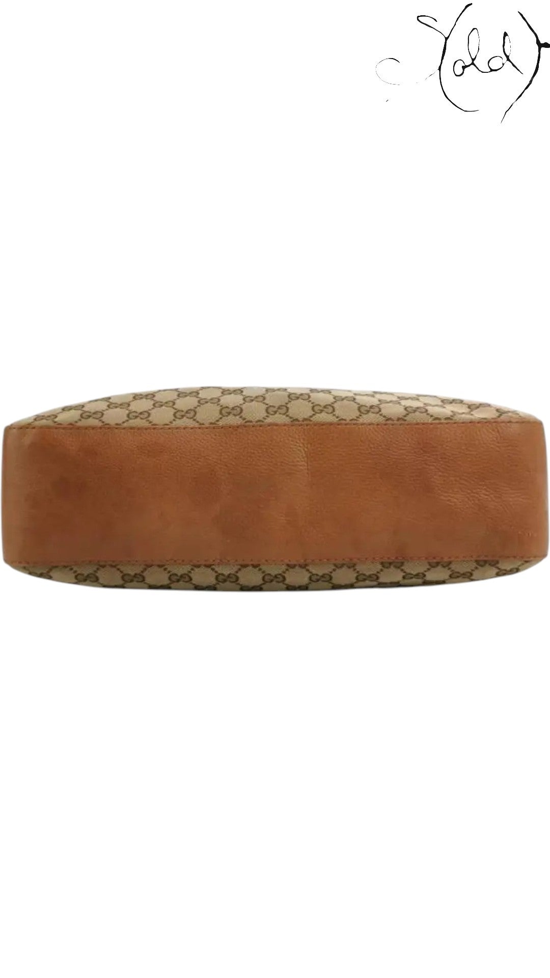 Gucci Marrakech GG Canvas & Leather Hobo Bag — Hardware detail | Sold Attire