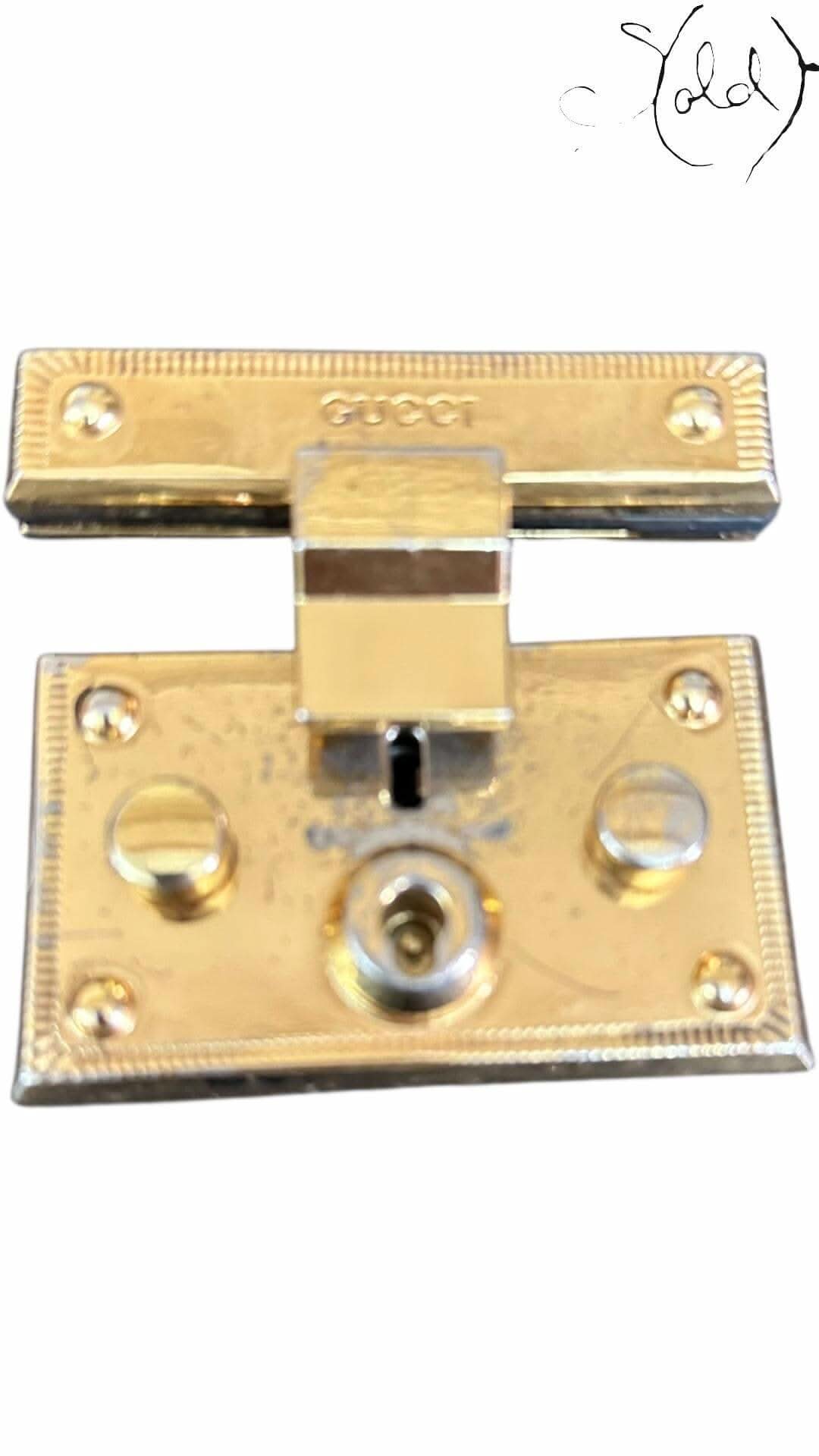 Gucci Padlock Top Handle in Double G Leather Black – Oxidized Elegance | Sold Attire - Sold Attire