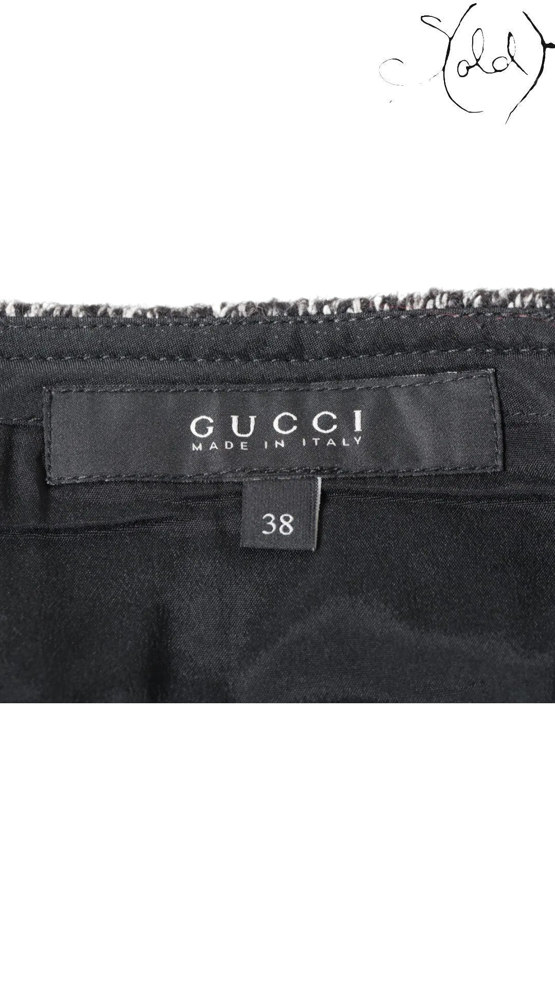 Gucci Skirts Gucci Herringbone Wool Skirt - Italian Craft | Sold Attire