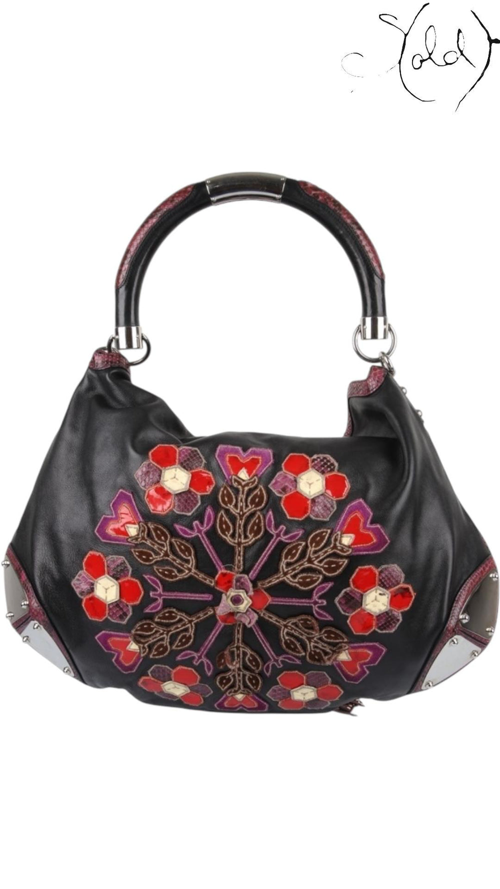 Gucci Spring 2007 Babouska Snakeskin Tassel Hobo, Interior view | Sold Attire