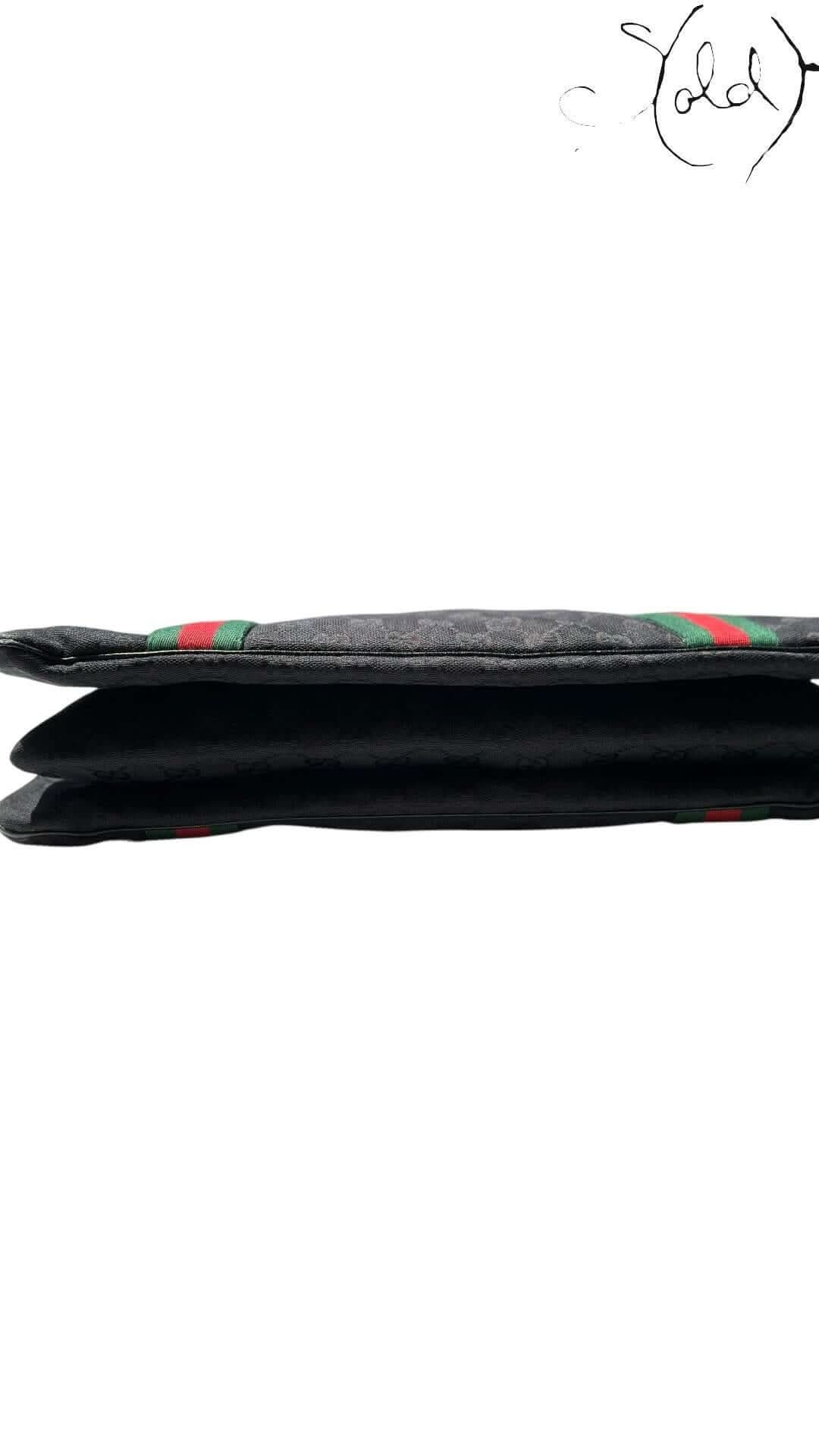 Gucci Vintage Monogram Web Handbag – 2000s Noir | Sold Attire - Sold Attire