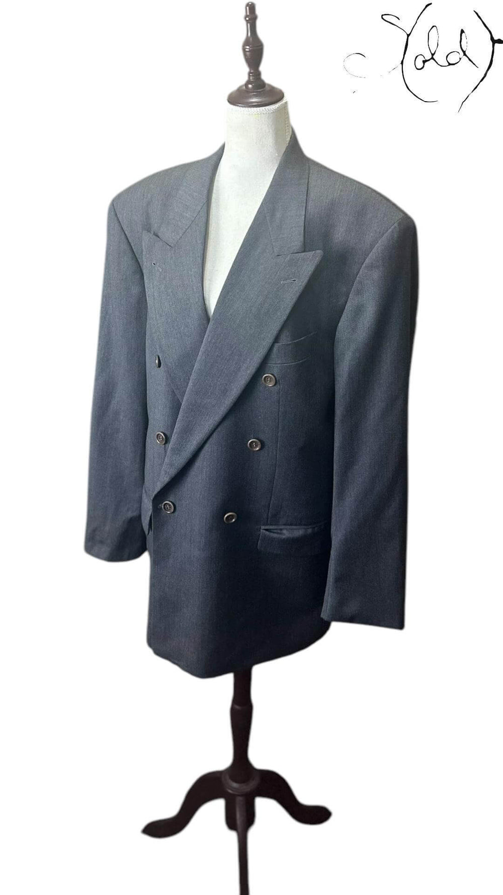 Hugo Boss Al Capone Suit Virgin Wool EU50 Vintage Classic, Back view | Sold Attire