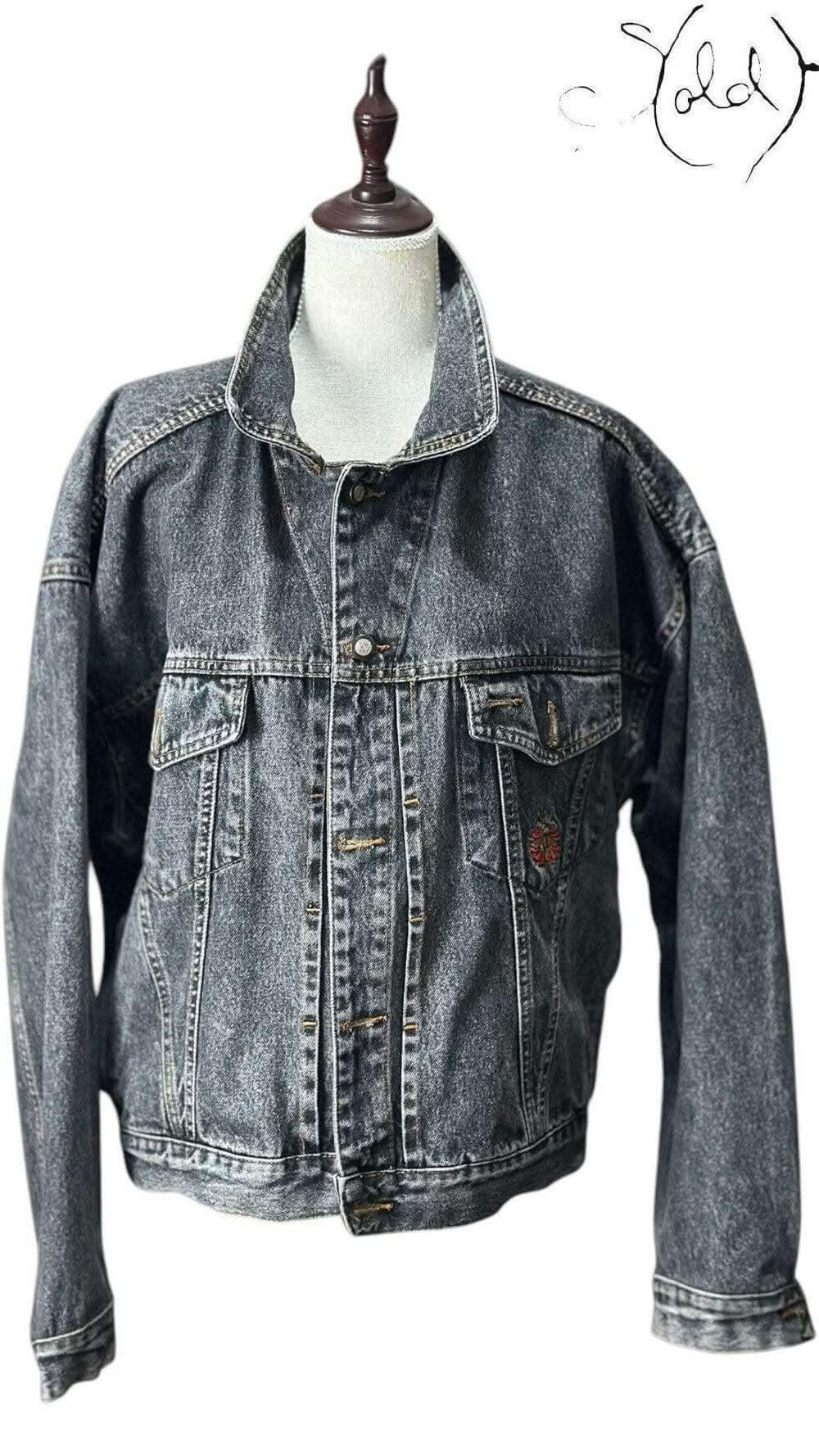 Italian Vintage Denim Jacket – Vintage Rugged Classic | Sold Attire