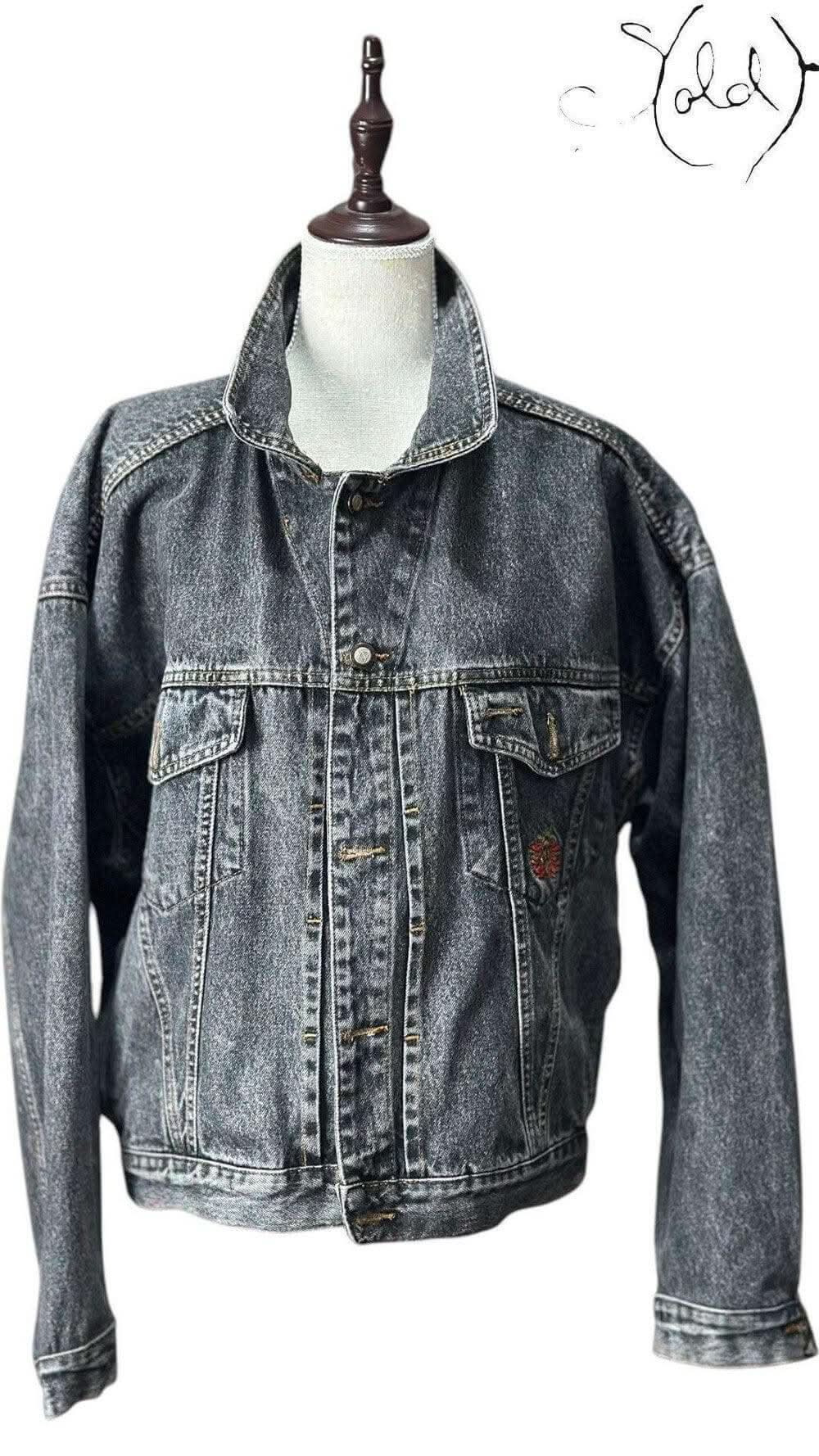 Italian Vintage Denim Jacket – Vintage Rugged Classic | Sold Attire