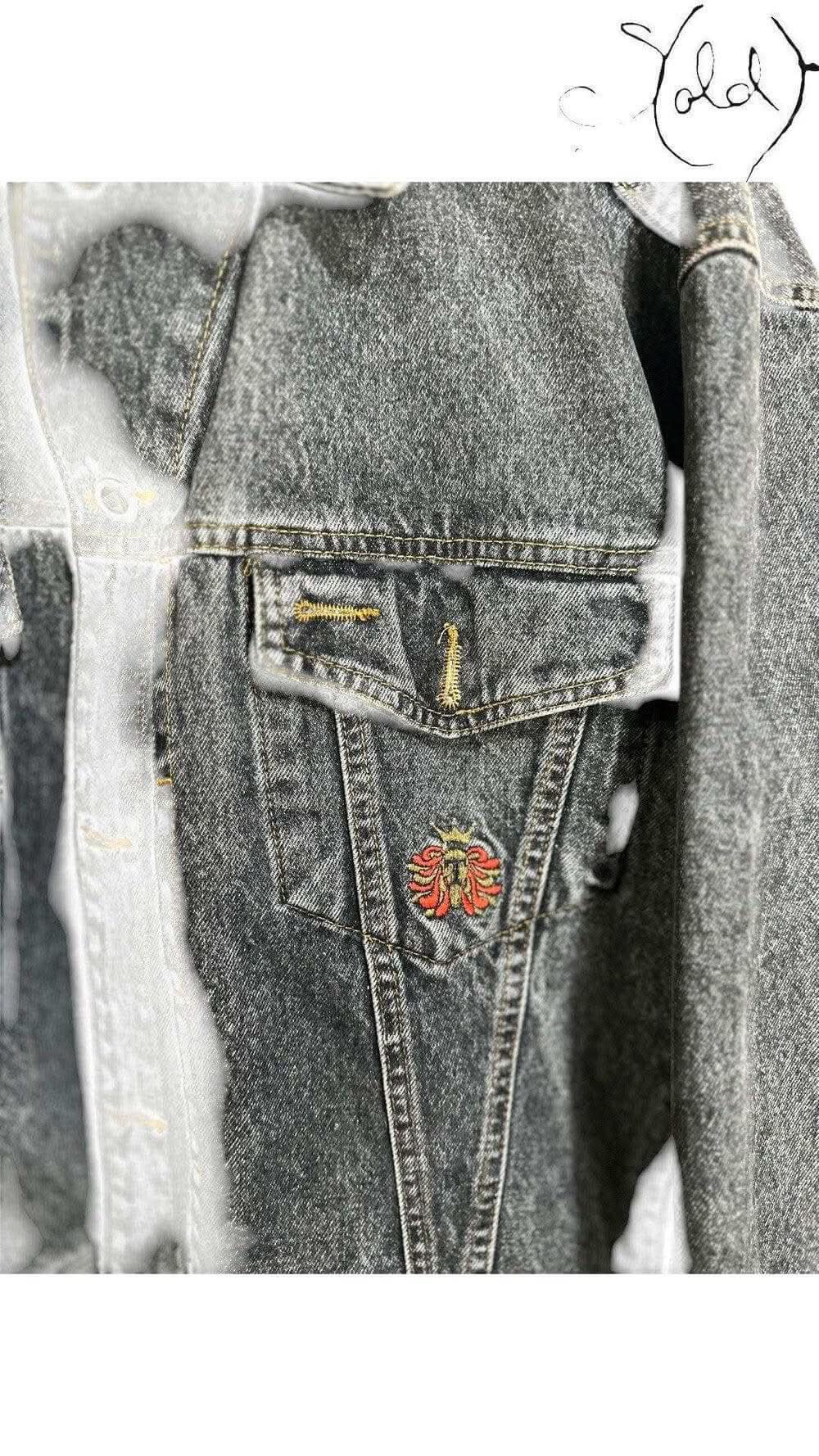 Italian Vintage Denim Jacket – Vintage Rugged Classic | Sold Attire