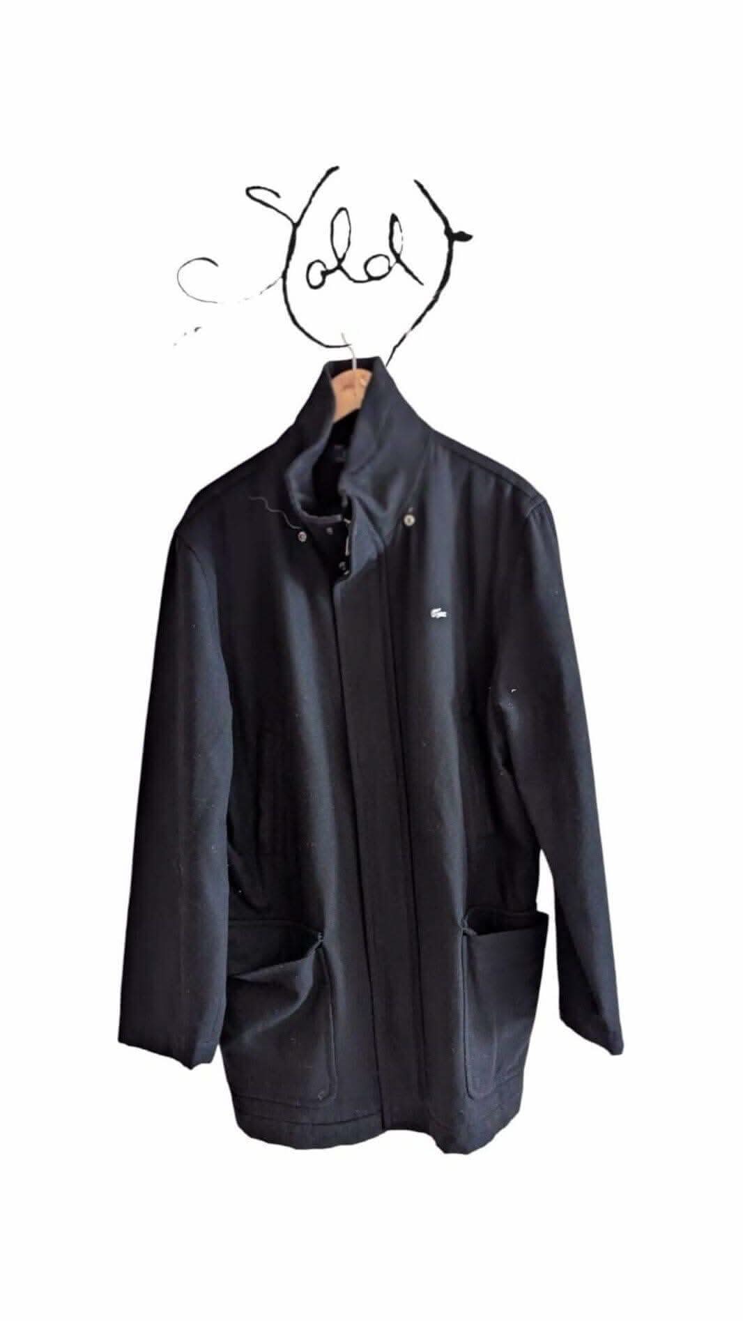 Lacoste Heavy Wool Coat - Timeless Winter Style