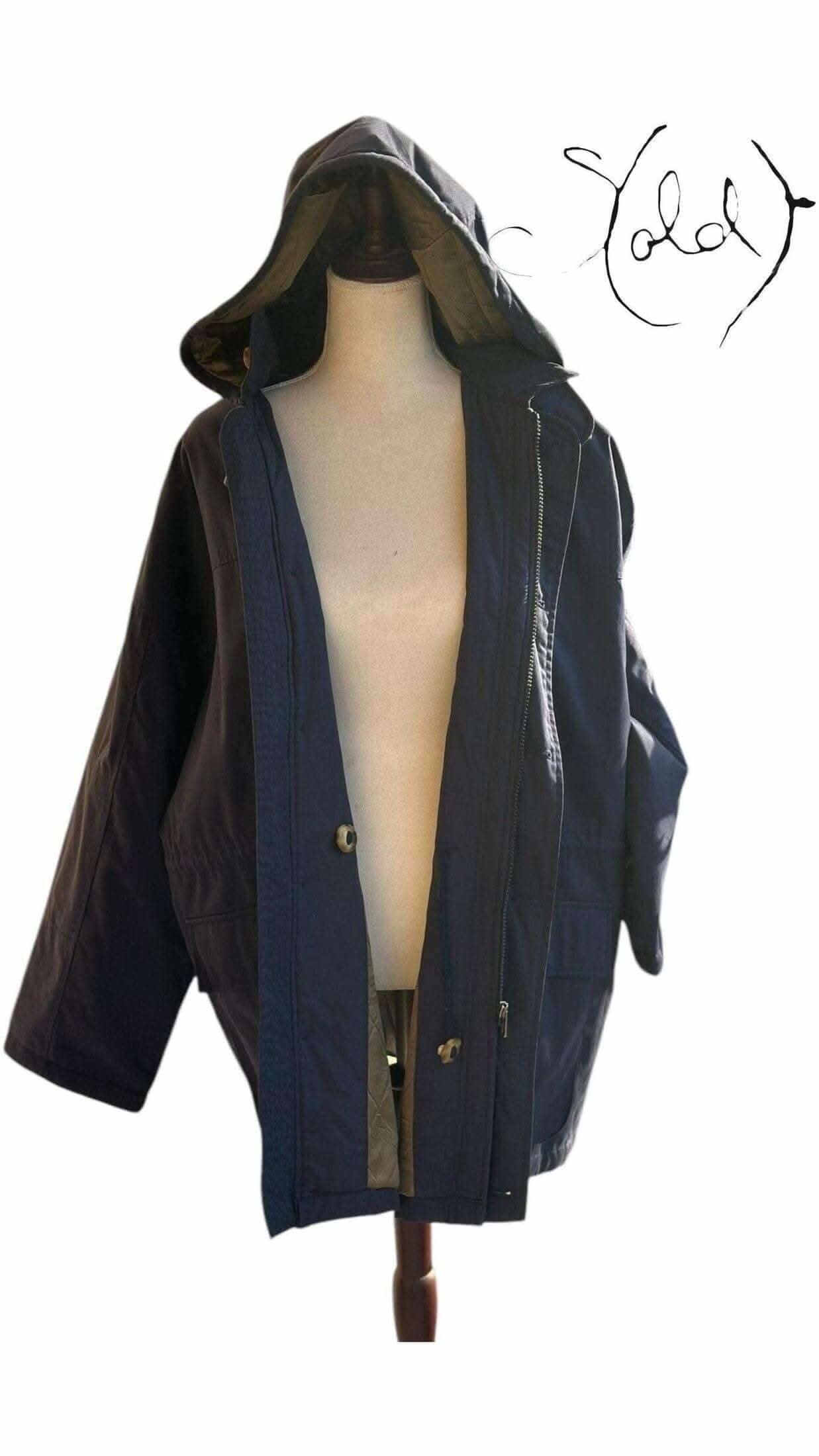 Lacoste Navy Hooded Jacket - Casual Luxury