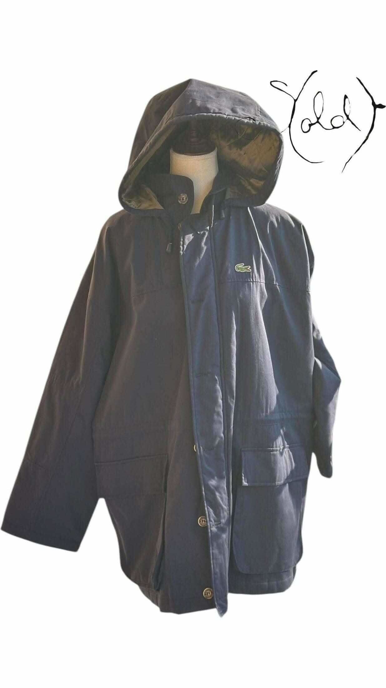 Lacoste Navy Hooded Jacket - Casual Luxury