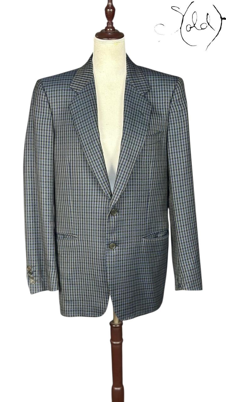 Lanvin Boutique Houndstooth Blazer Grey Black 1990s Size 44, Authenticated Pre-Owned | Sold Attire
