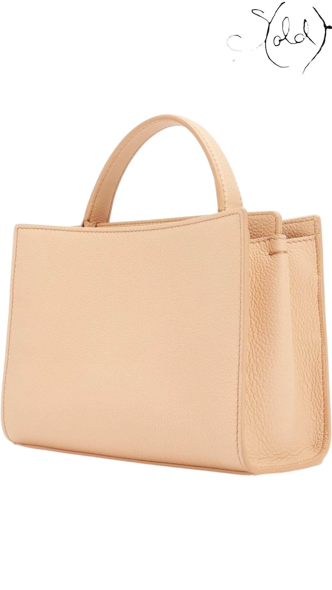 Loro Piana Cluisee Medium Tote – Light-Pink Calfskin, Interior view | Sold Attire