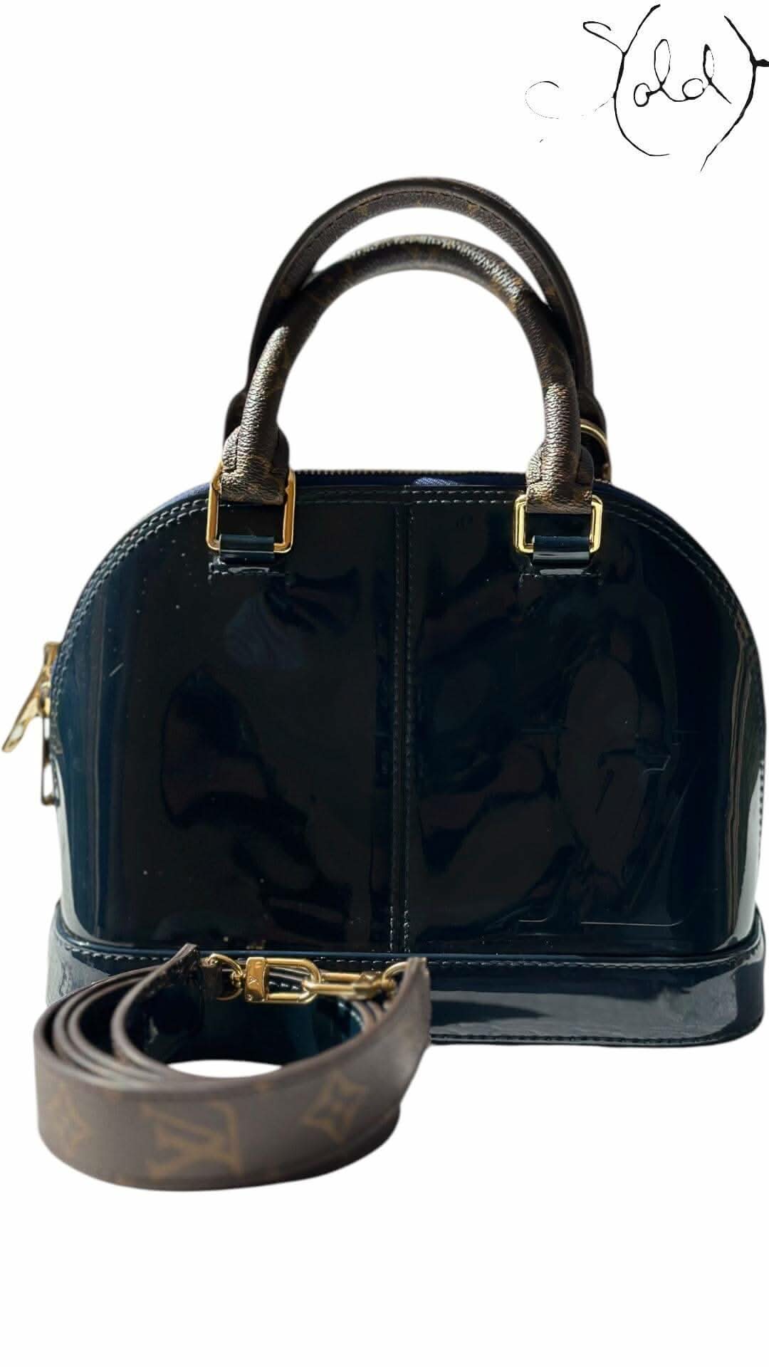 Louis Vuitton Alma BB Monogram Vernis – Midnight Majesty | Sold Attire - Sold Attire