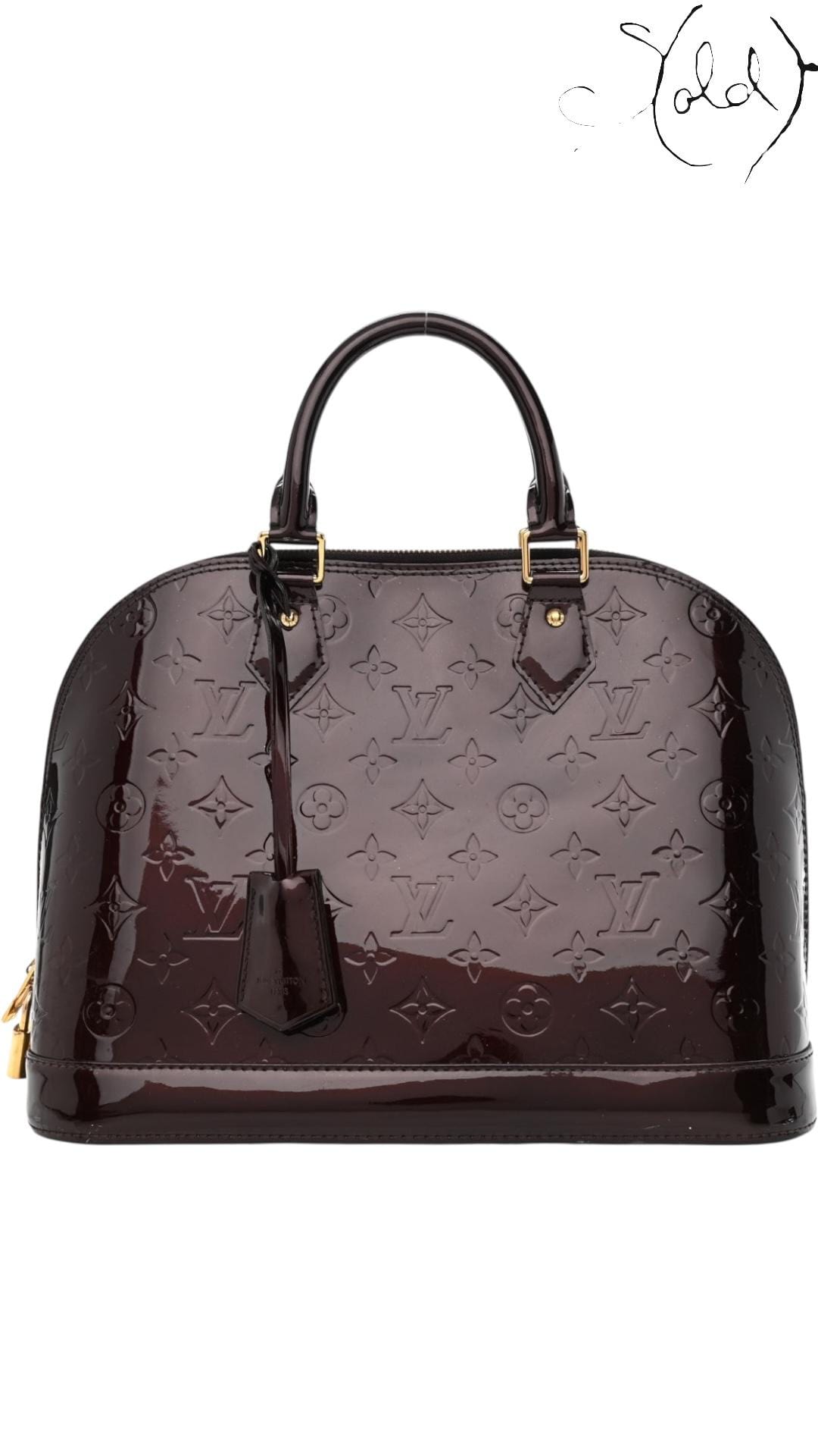 Louis Vuitton Alma BB Vernis – Amarante Patent — Authenticated Pre-Owned | Sold Attire